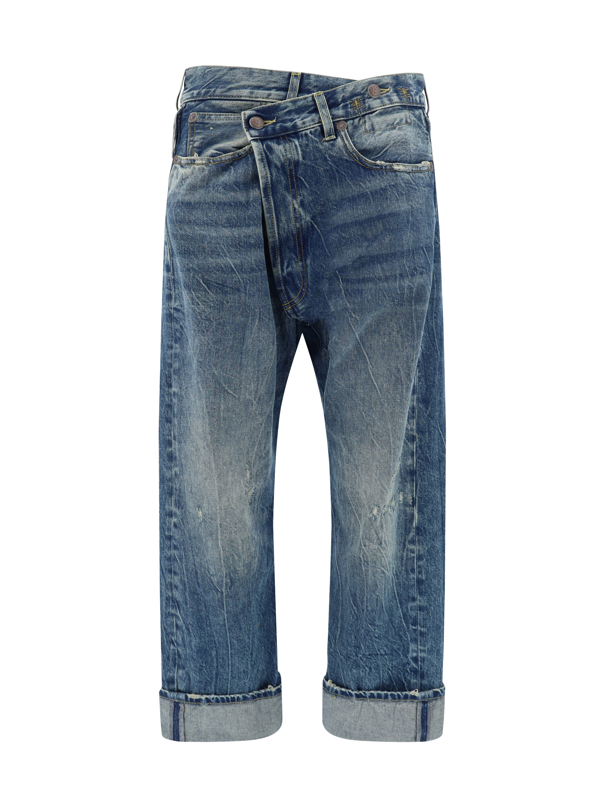 R13 Cotton Jeans In Kelly