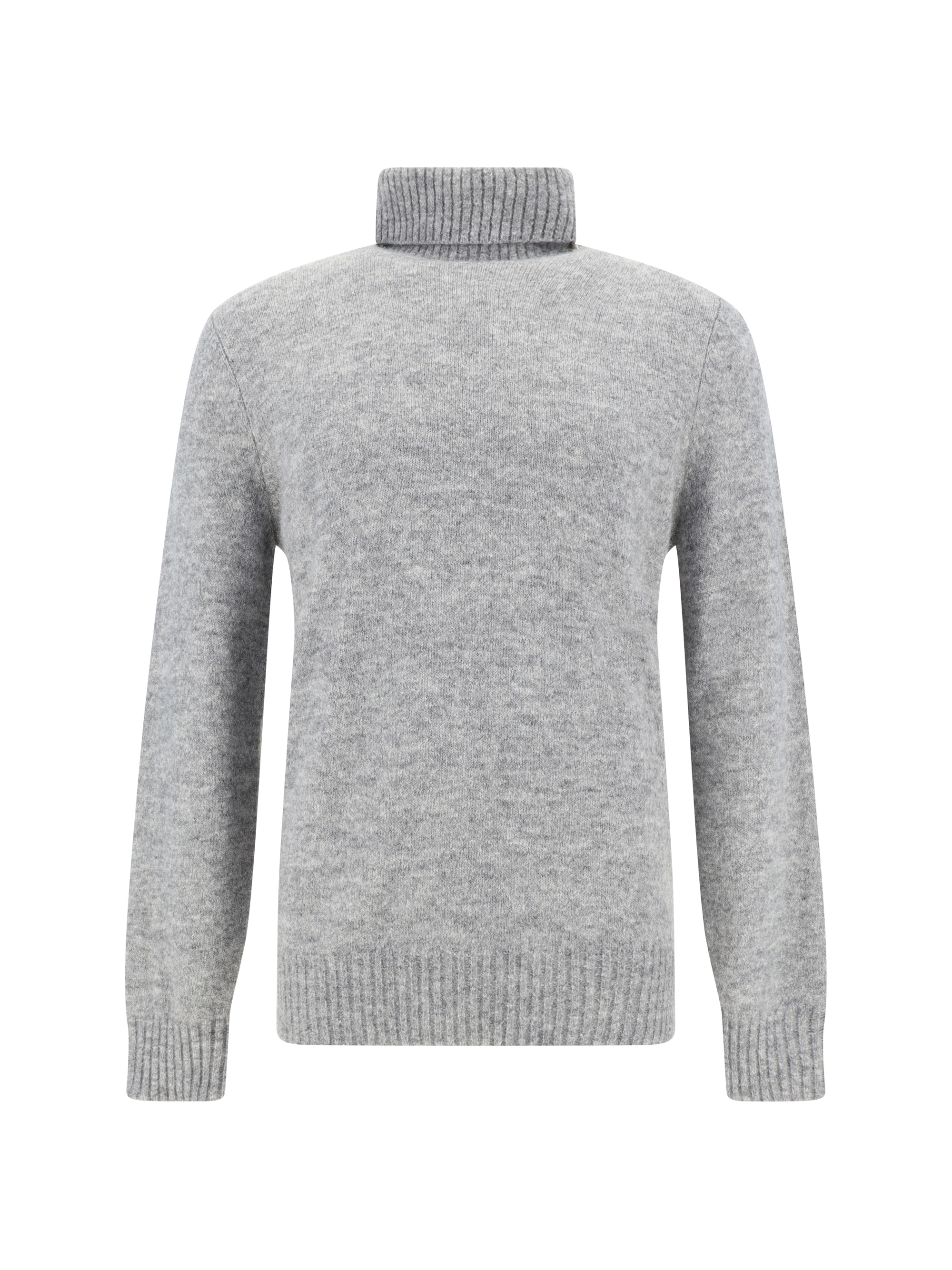 Shop Brunello Cucinelli Turtleneck Sweater In Grigio