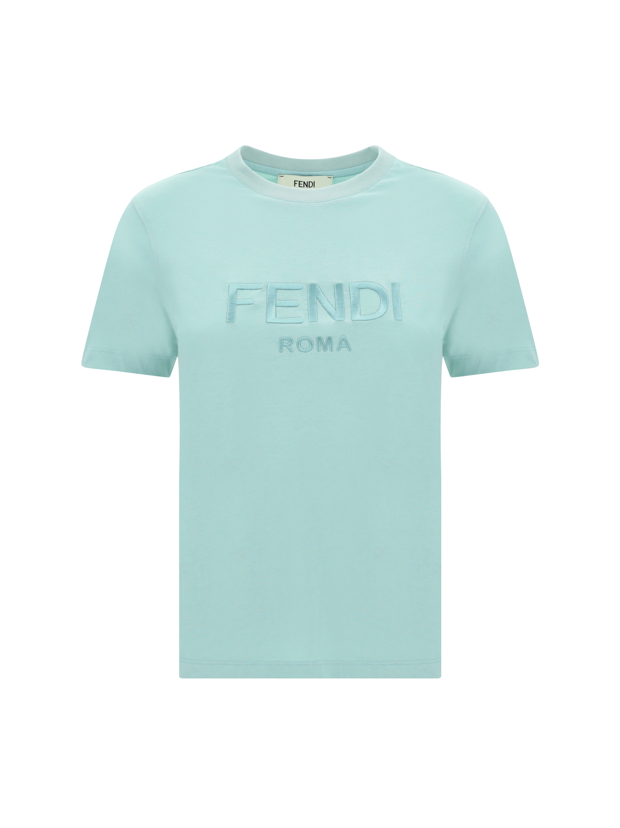 Shop Fendi T-shirt In Aquifer