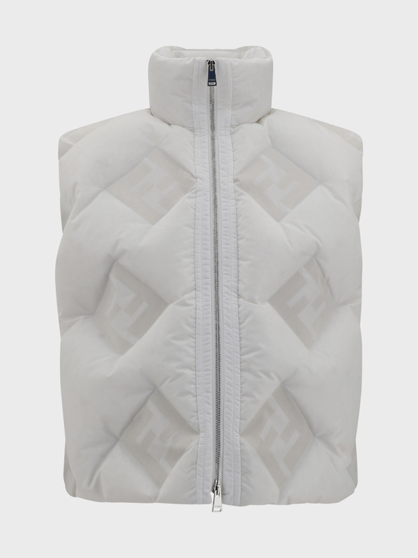 Gilet imbottito con loghi