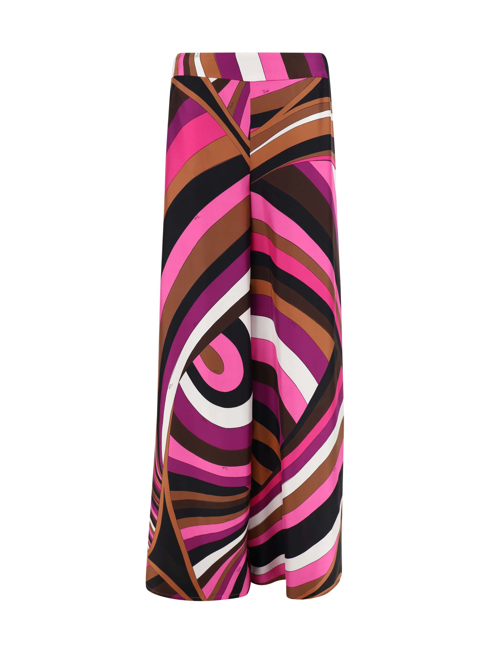 Shop Pucci Pants In Fuxia/marrone