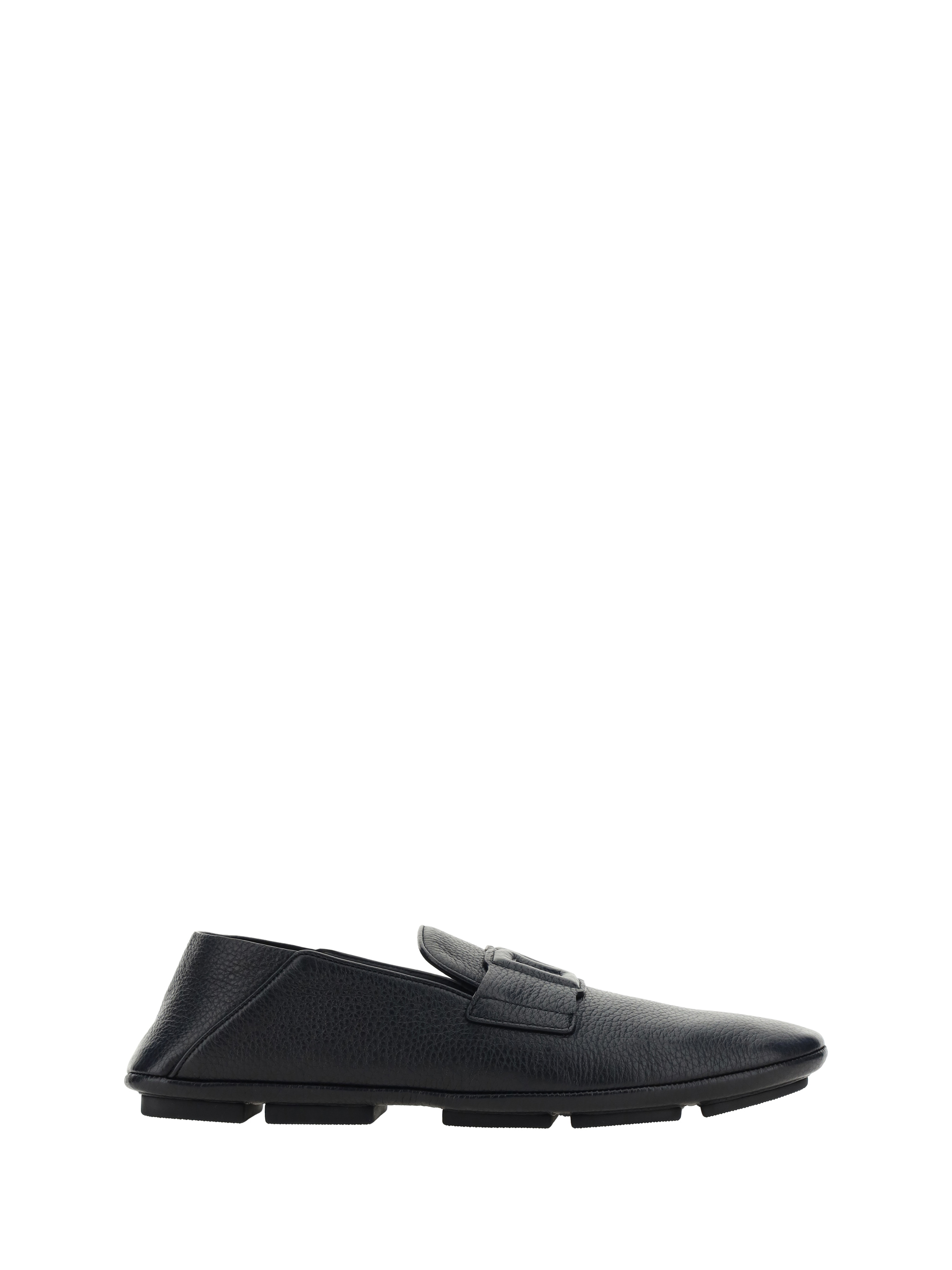 Shop Dolce & Gabbana Driver Loafers In Nero