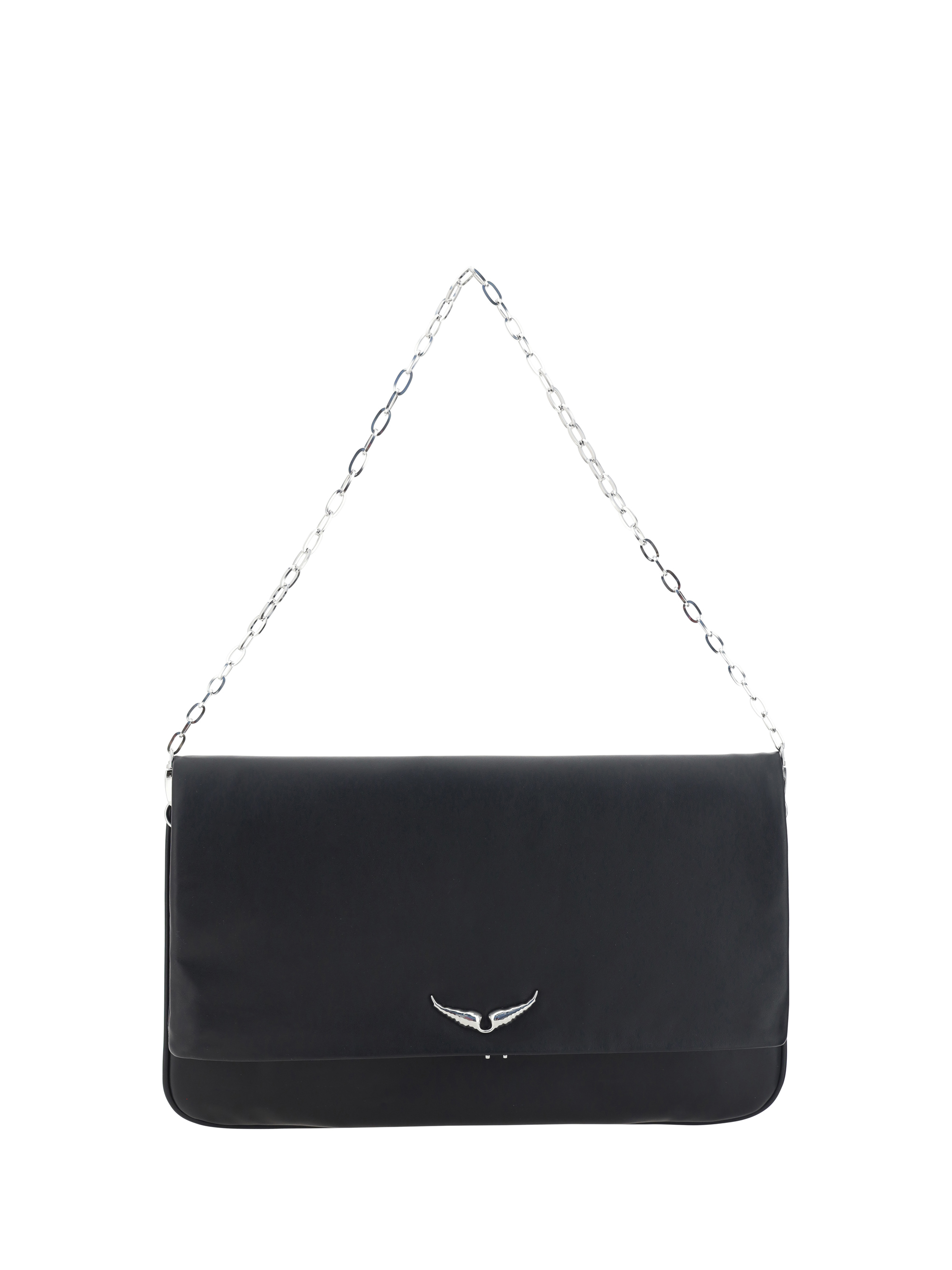 Shop Zadig & Voltaire Rock Eternal Shoulder Bag In Noir