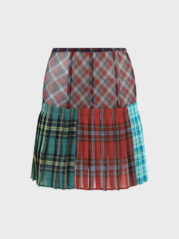 Paulina Check Mini Skirt