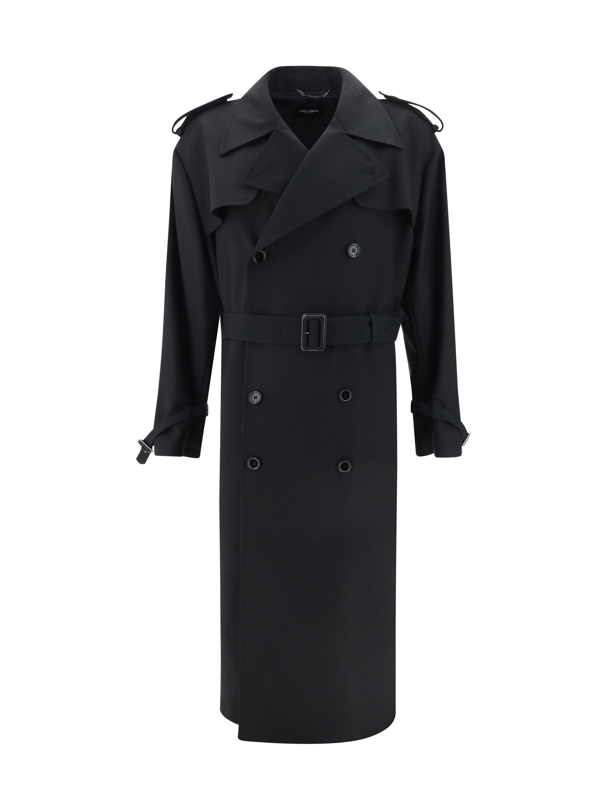 Shop Dolce & Gabbana Trench Coat In Nero