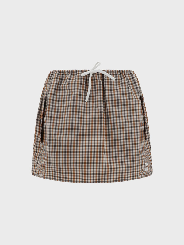 Check patterned Miniskirt