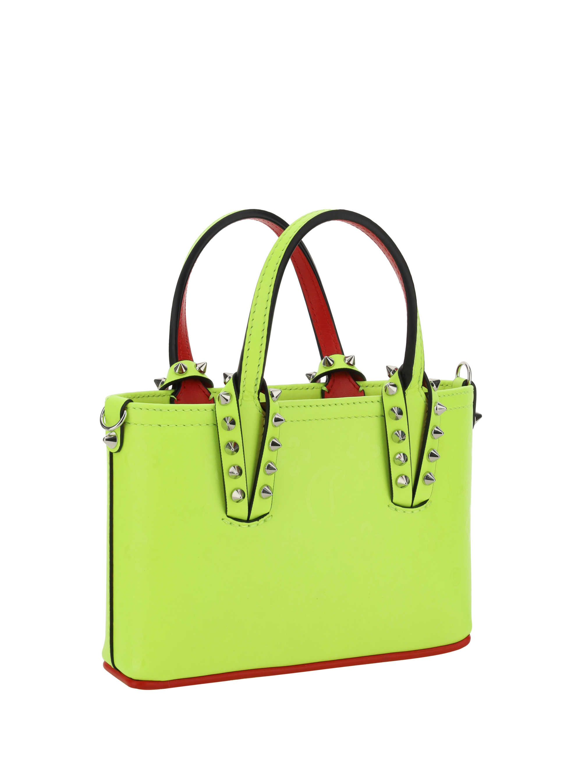 Cabata Nano Leather Tote in Yellow - Christian Louboutin