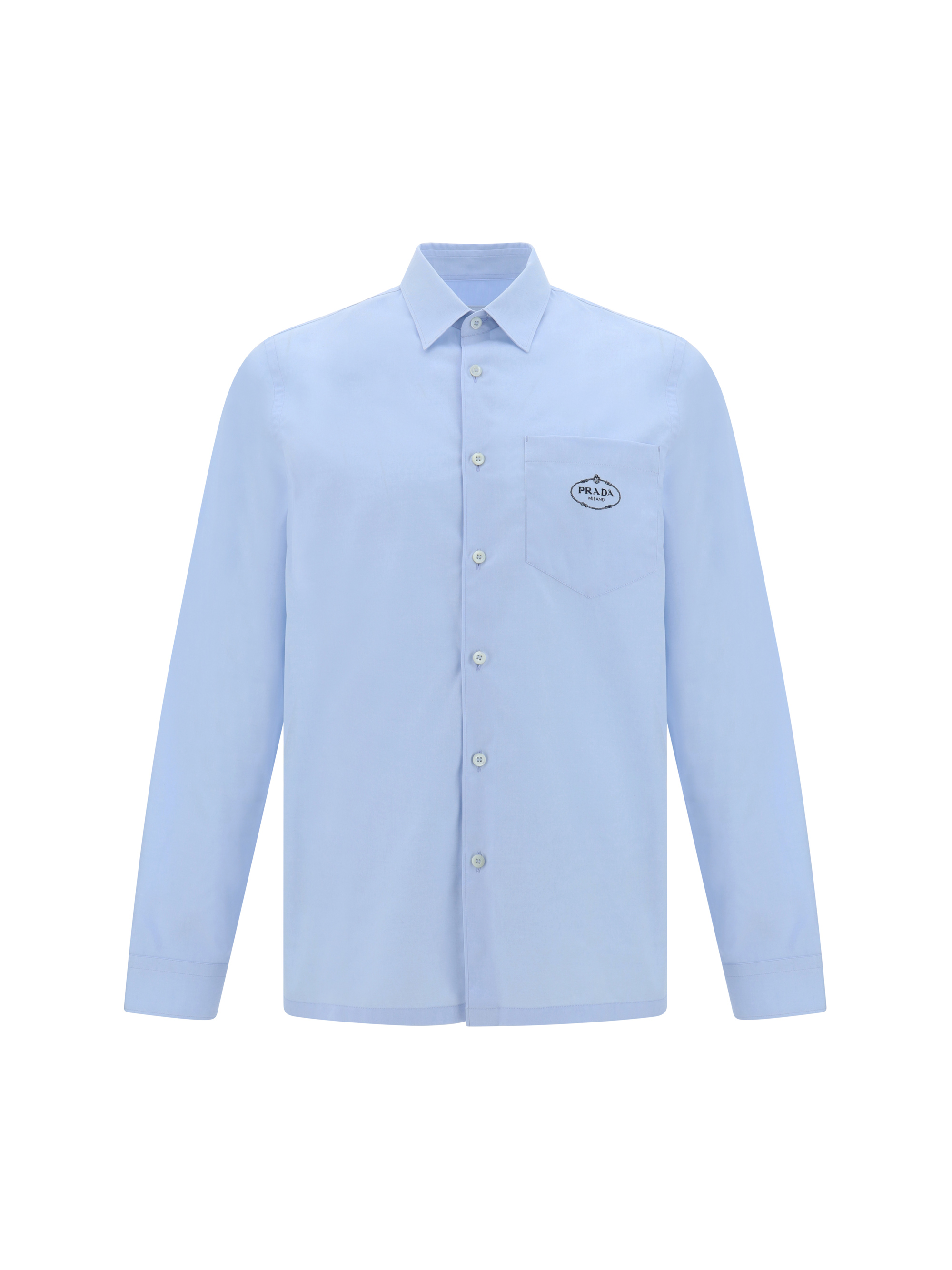 Shop Prada Shirt In Cielo