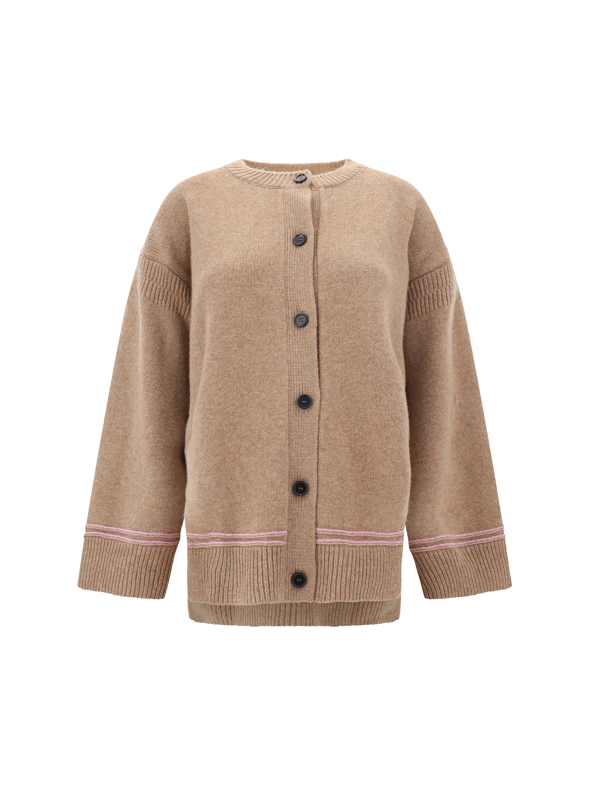 Shop Marni Cardigan In Earth Of Siena