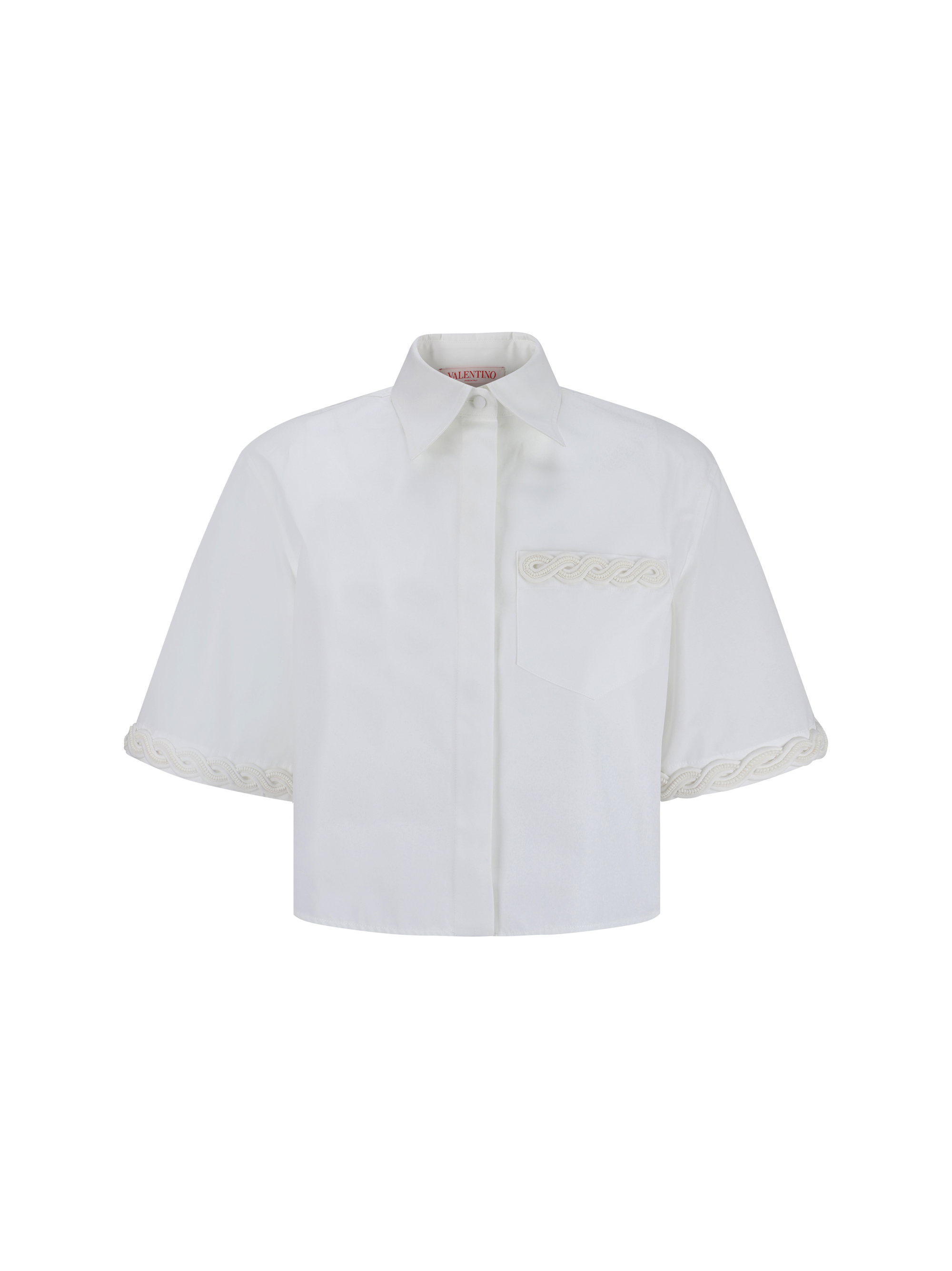 Shop Valentino Pap Shirt In Bianco Ottico