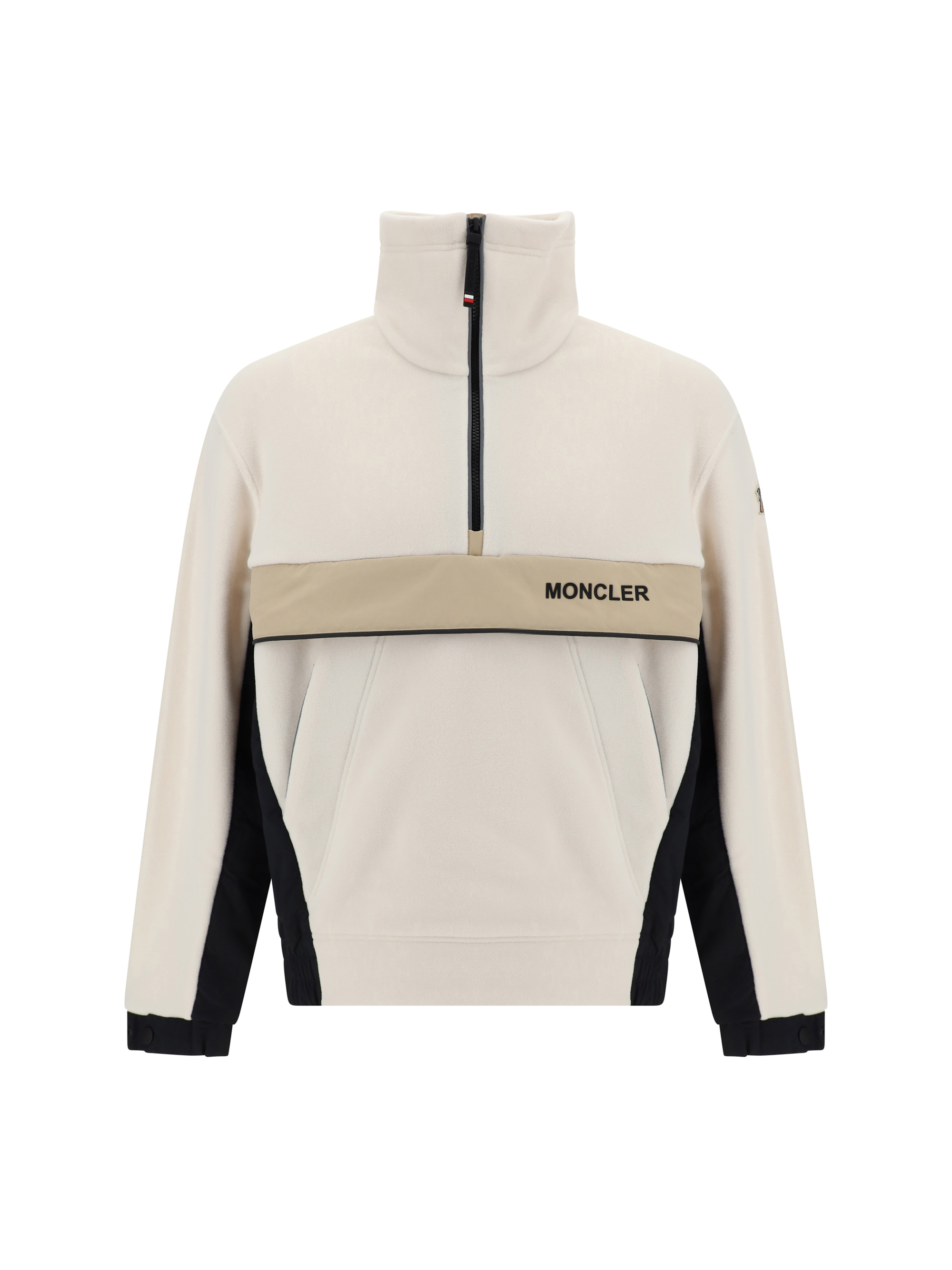 Shop Moncler Sweatshirt In Light Beige