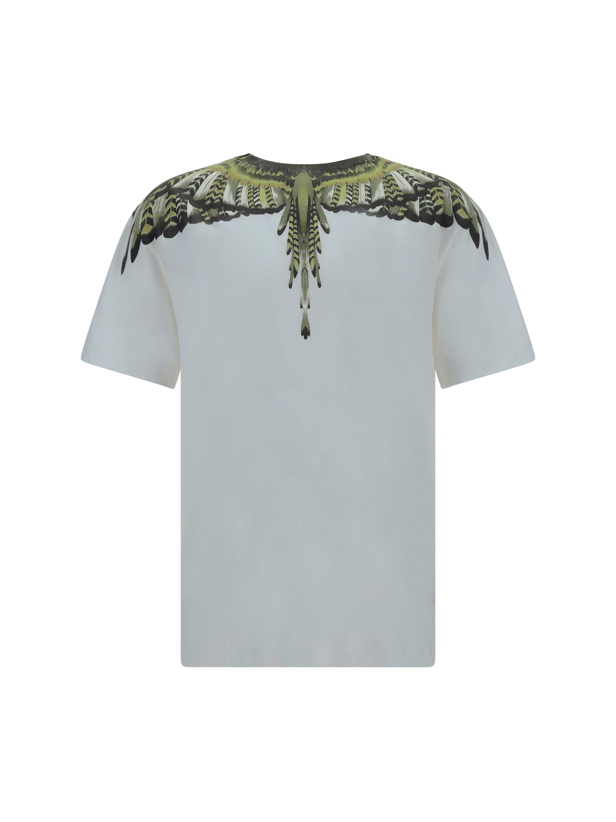 Shop Marcelo Burlon County Of Milan Grizzly Wings T-shirt In White/olive