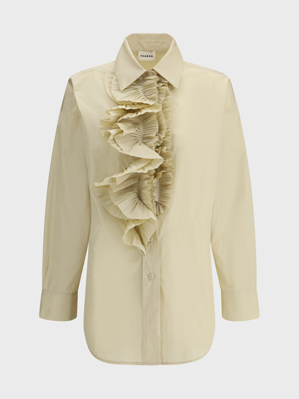 Shirt with ruffle details