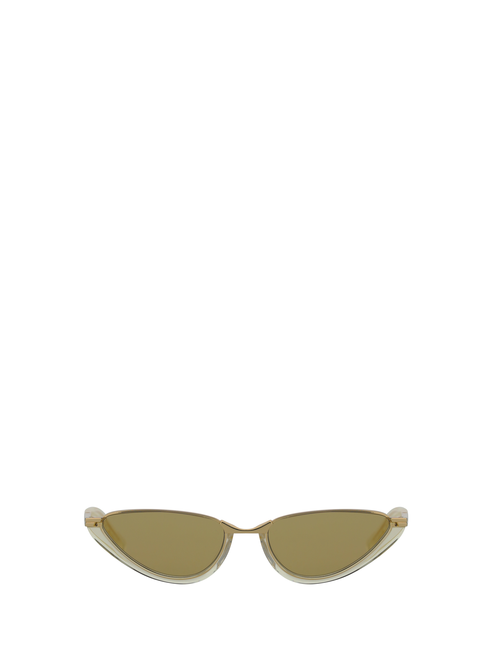 Shop Bottega Veneta Sunglasses In Yellow-yellow-brown