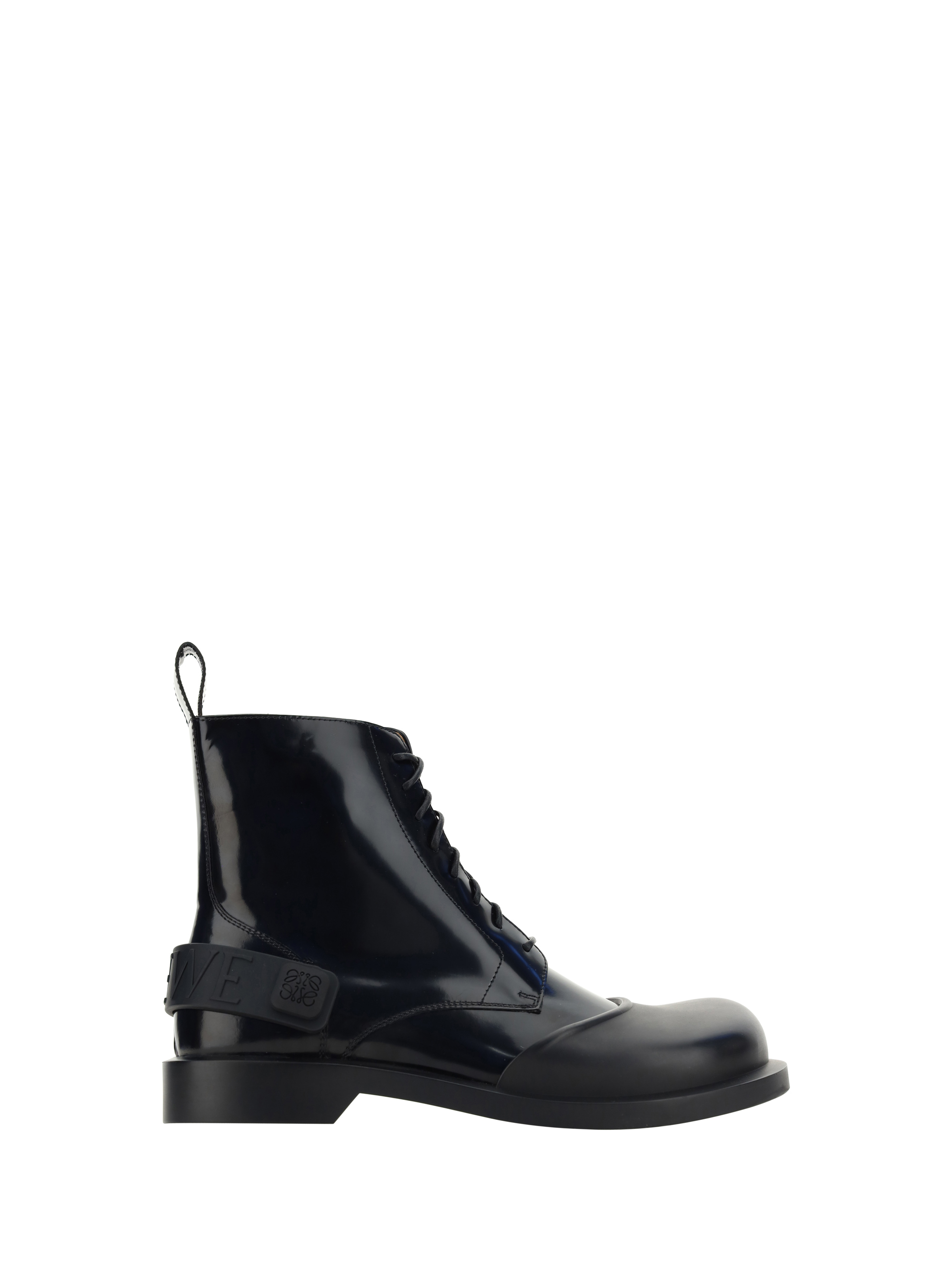 Shop Loewe Ankle Boots In Black