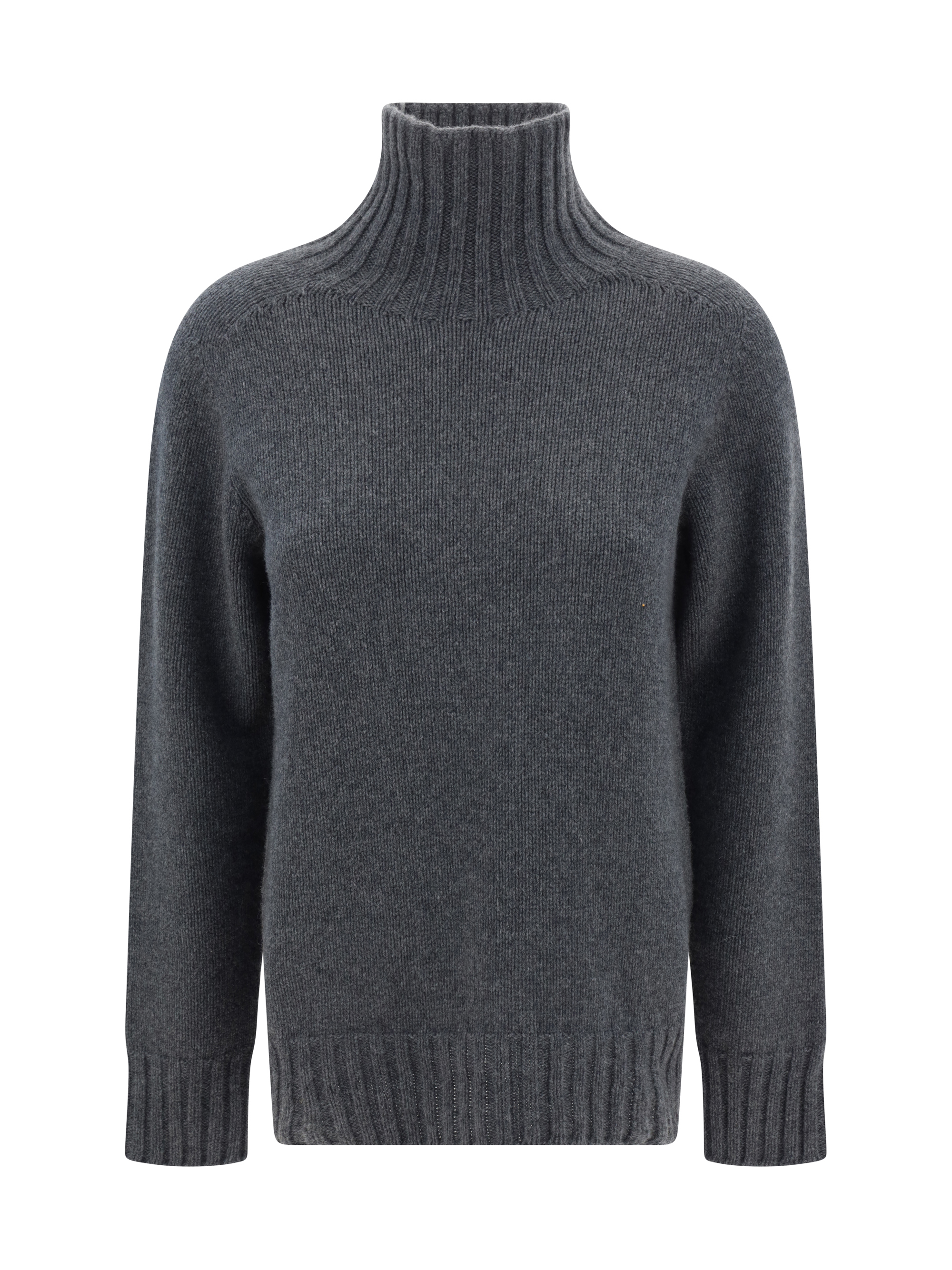 Malo Turtleneck Sweater In Gray