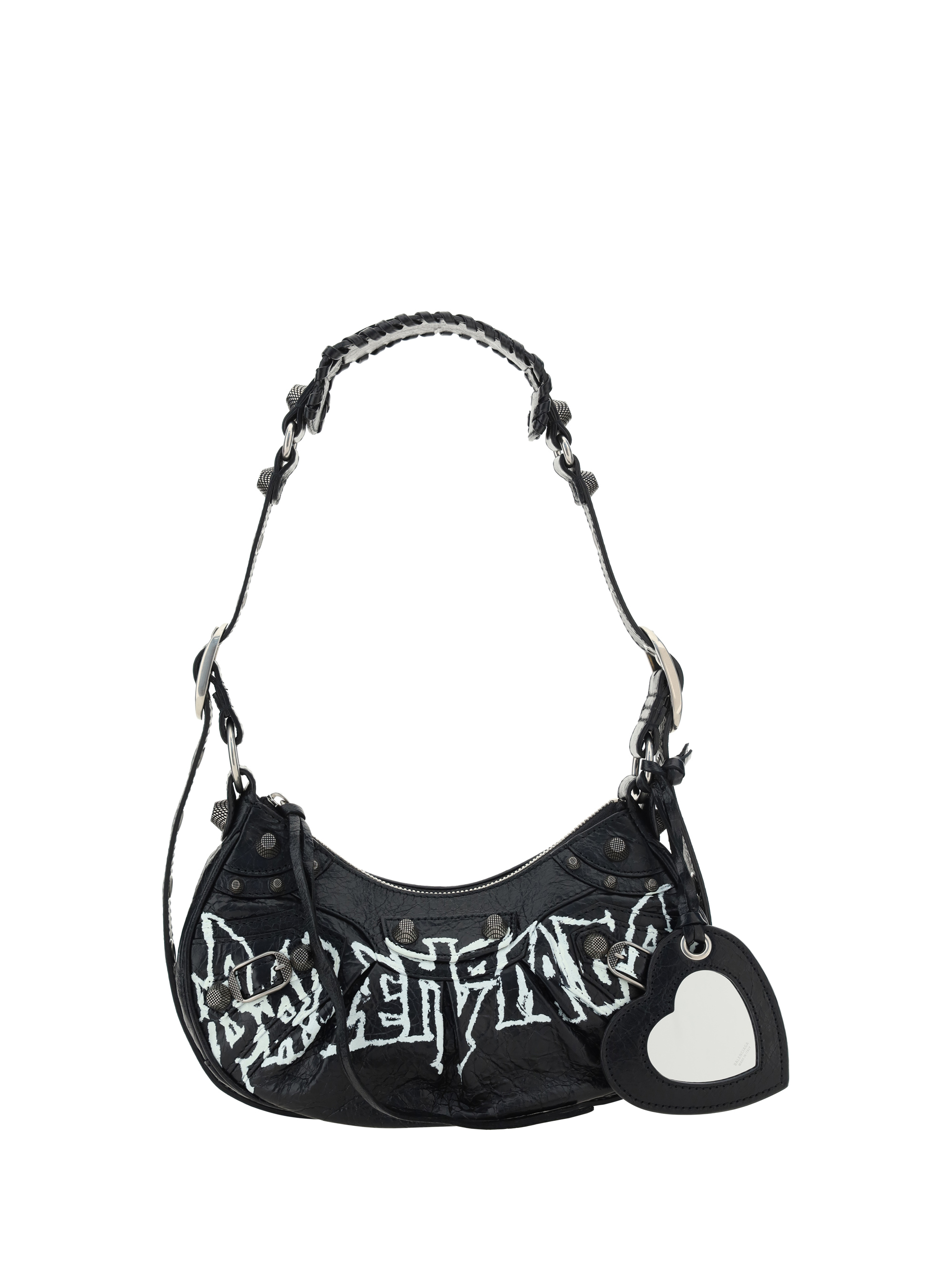 Shop Balenciaga Le Cagole Diy Metal Shoulder Bag In Black