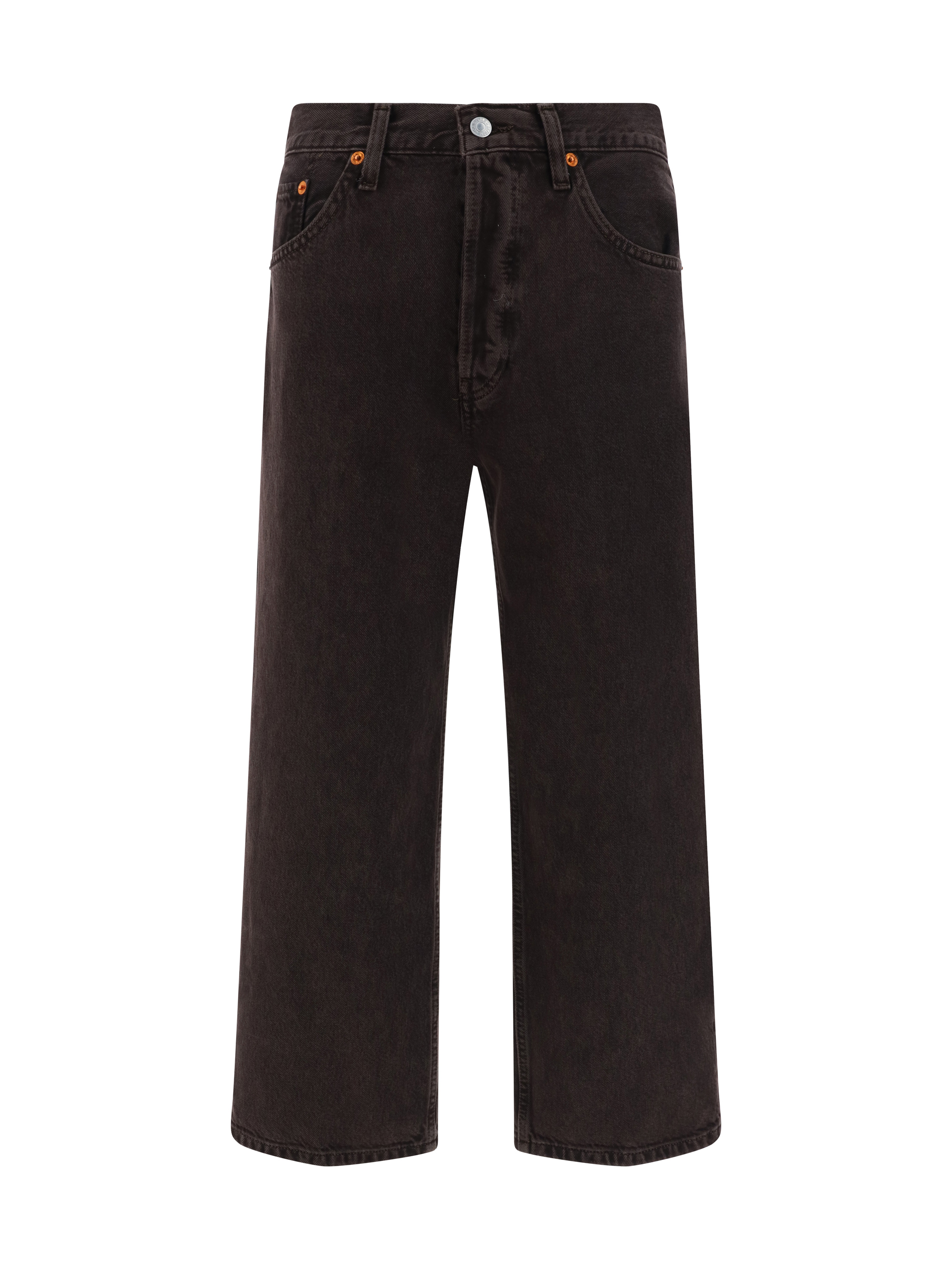 Shop Re/done Loose Denim Pants In Cocoa