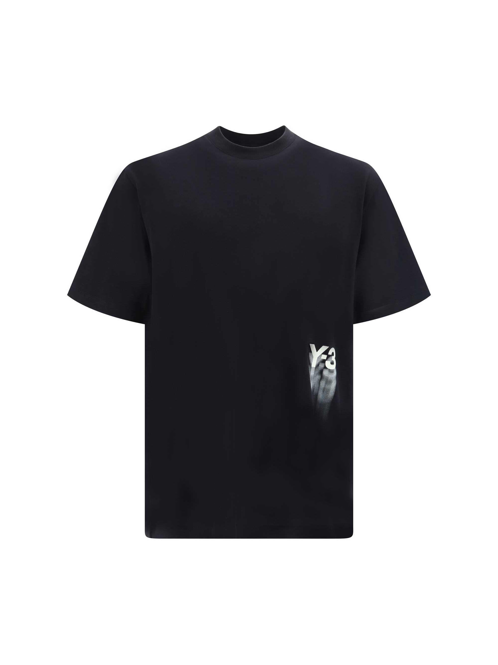 Y-3 Gfx Ss Cotton T-shirt In Black