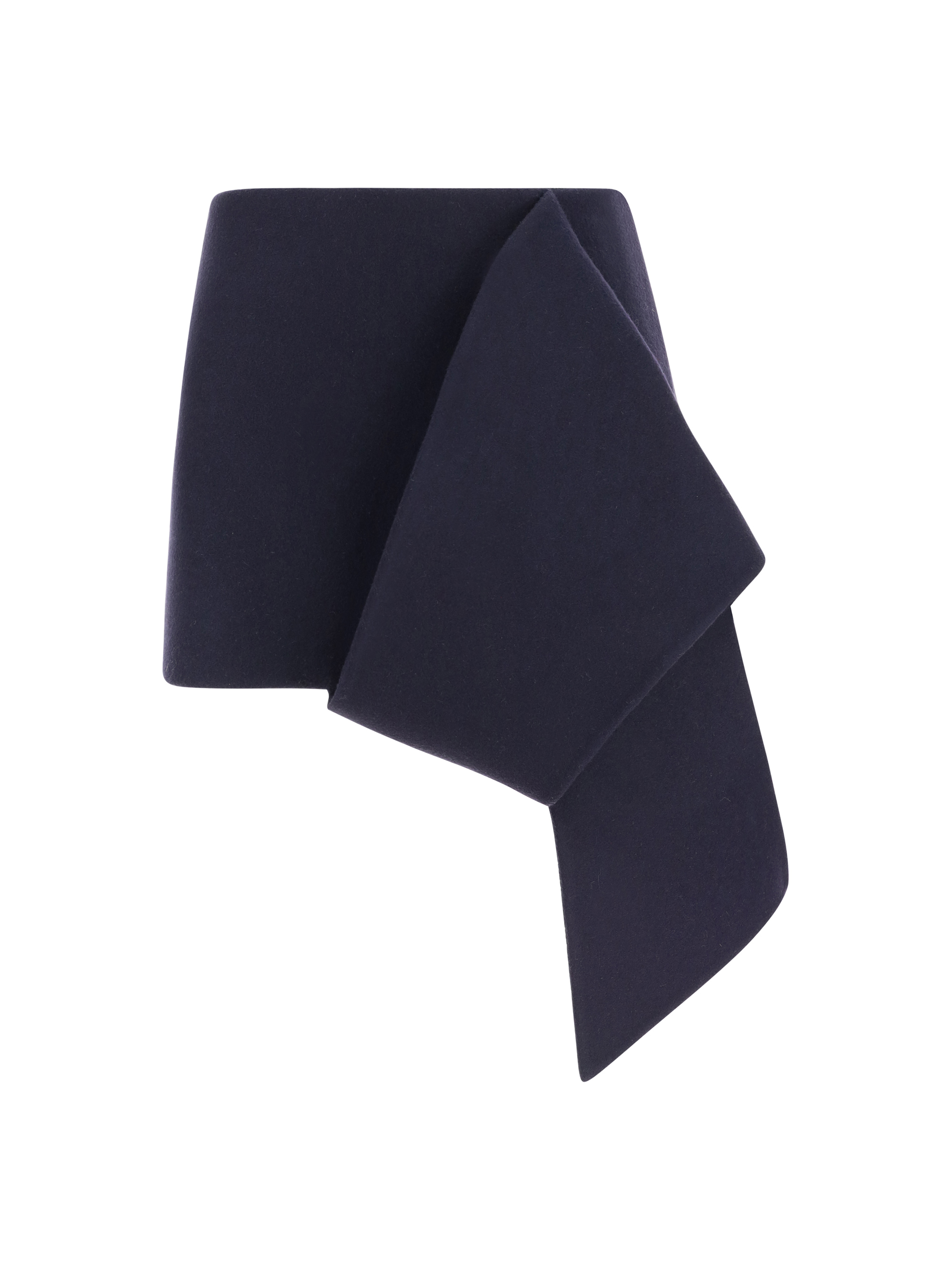 Prada Asymmetric-hem Mini Skirt In Bleu