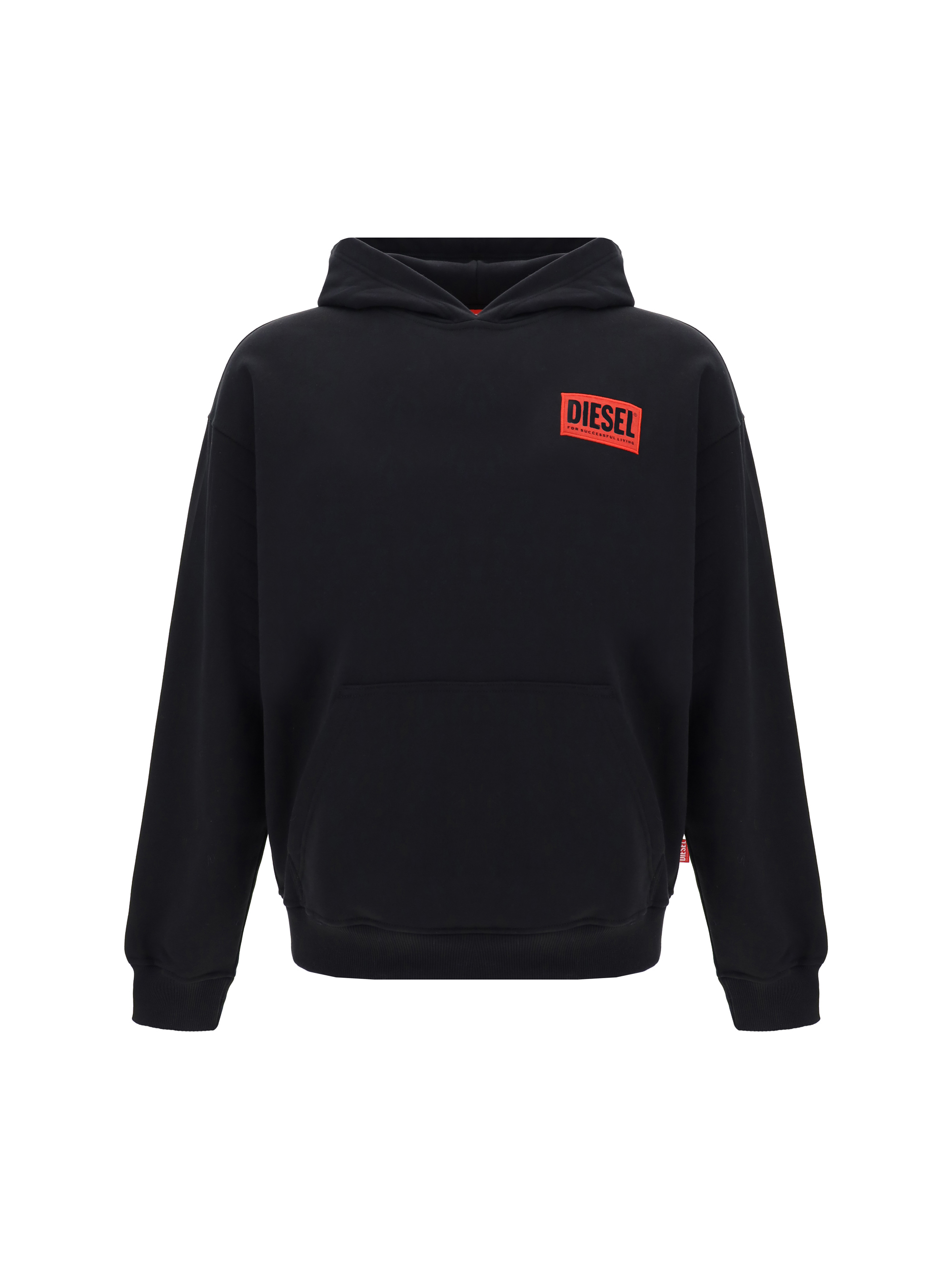 Shop Diesel Hoodie In Deep/black