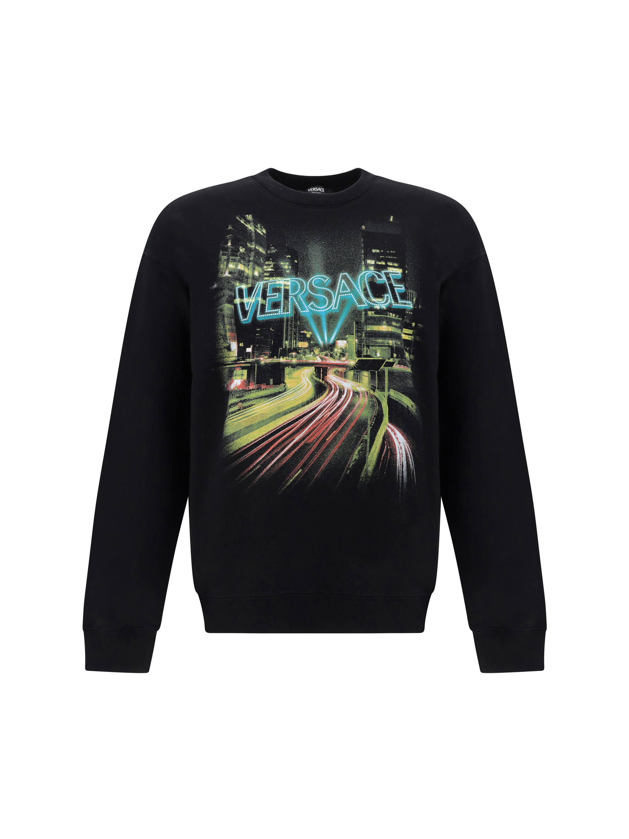 Versace Sweaters In Nero+stampa