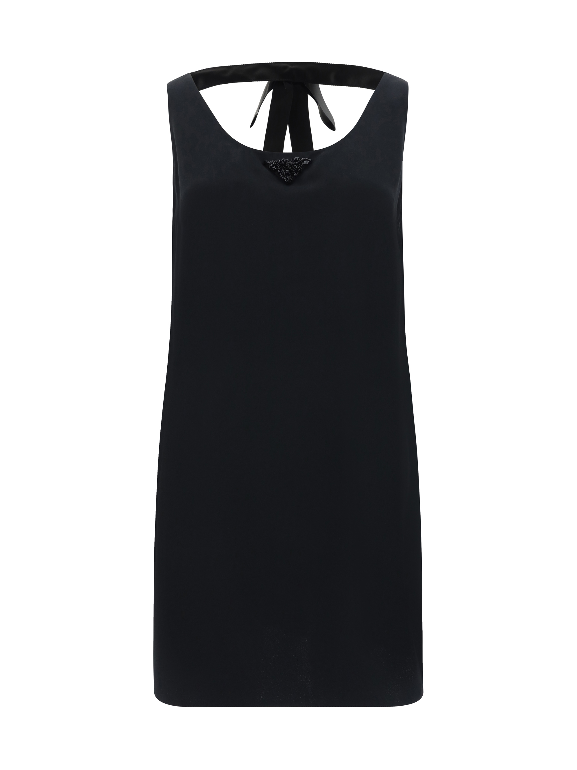 Shop Prada Mini Dress In Nero