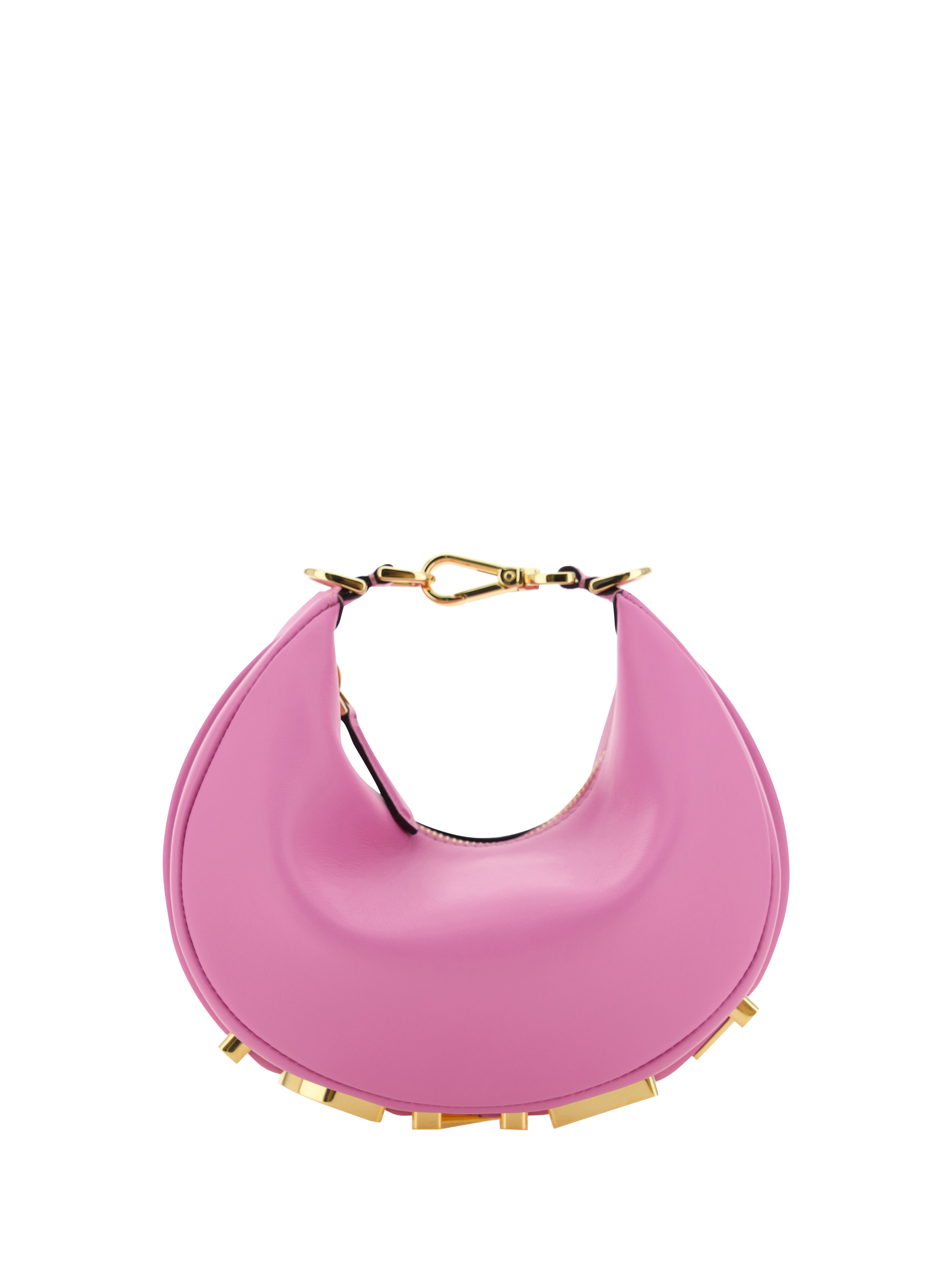 Fendi Graphy Mini Zipper Shoulder Bag In Rosa/os
