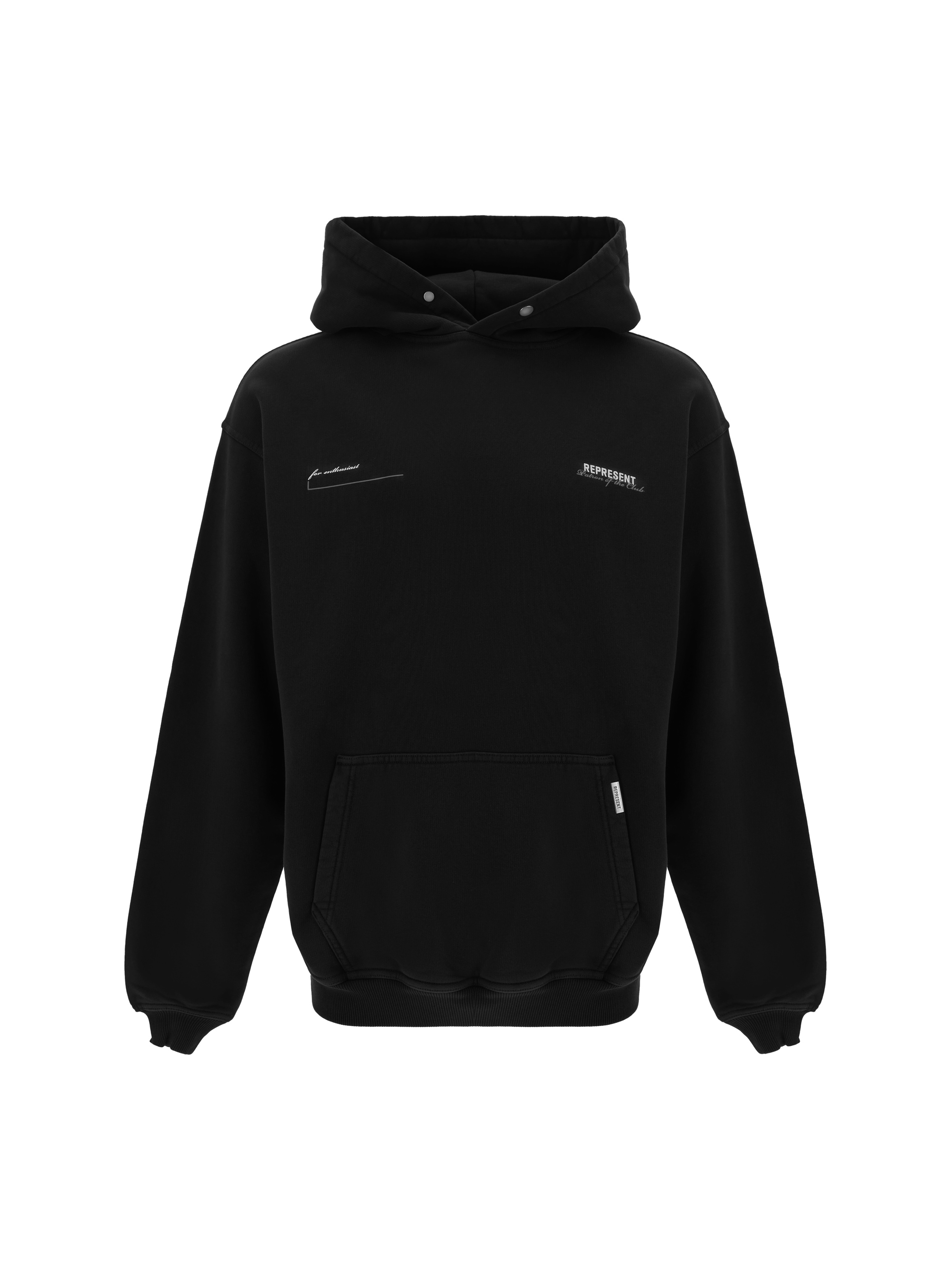 Shop Represent Hoodie In Black