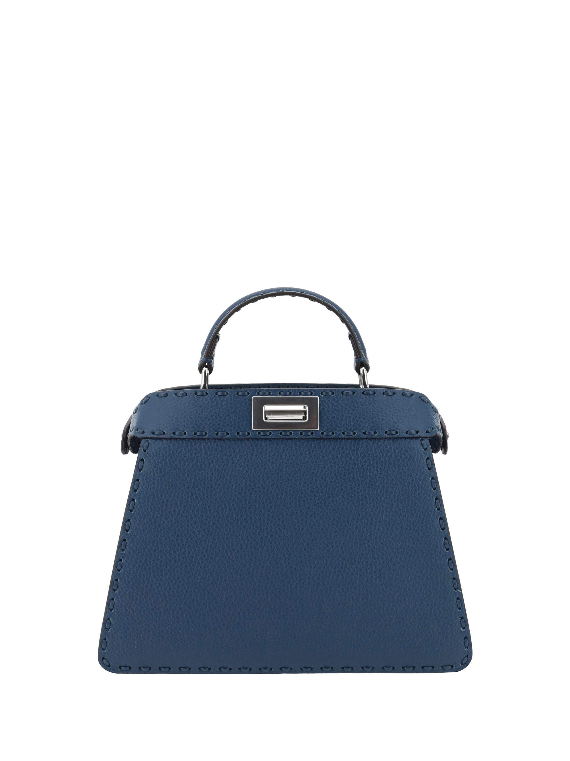 Shop Fendi Peekaboo Handbag In Pavone+palladio