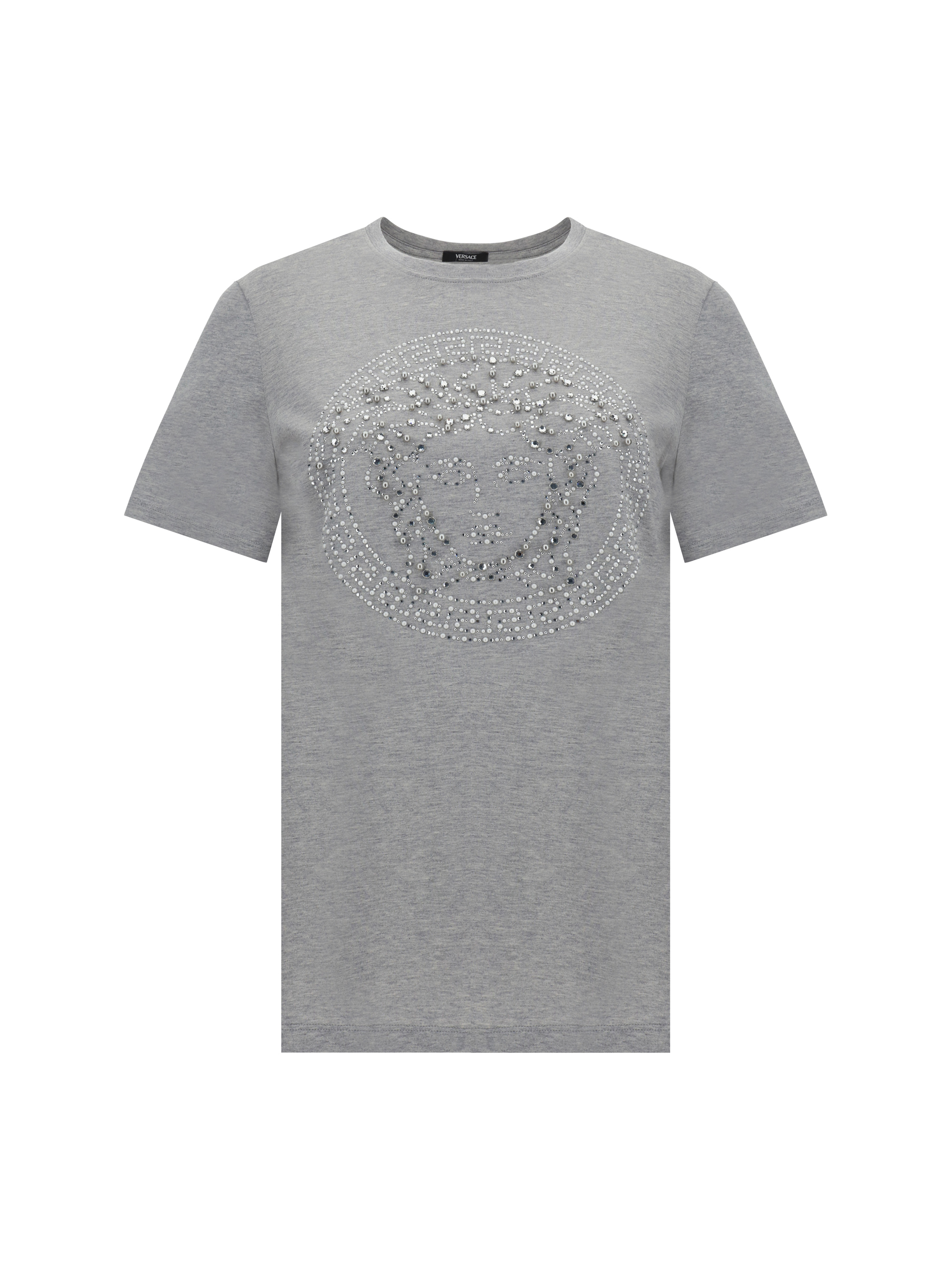 Versace T-shirt In Light Grey