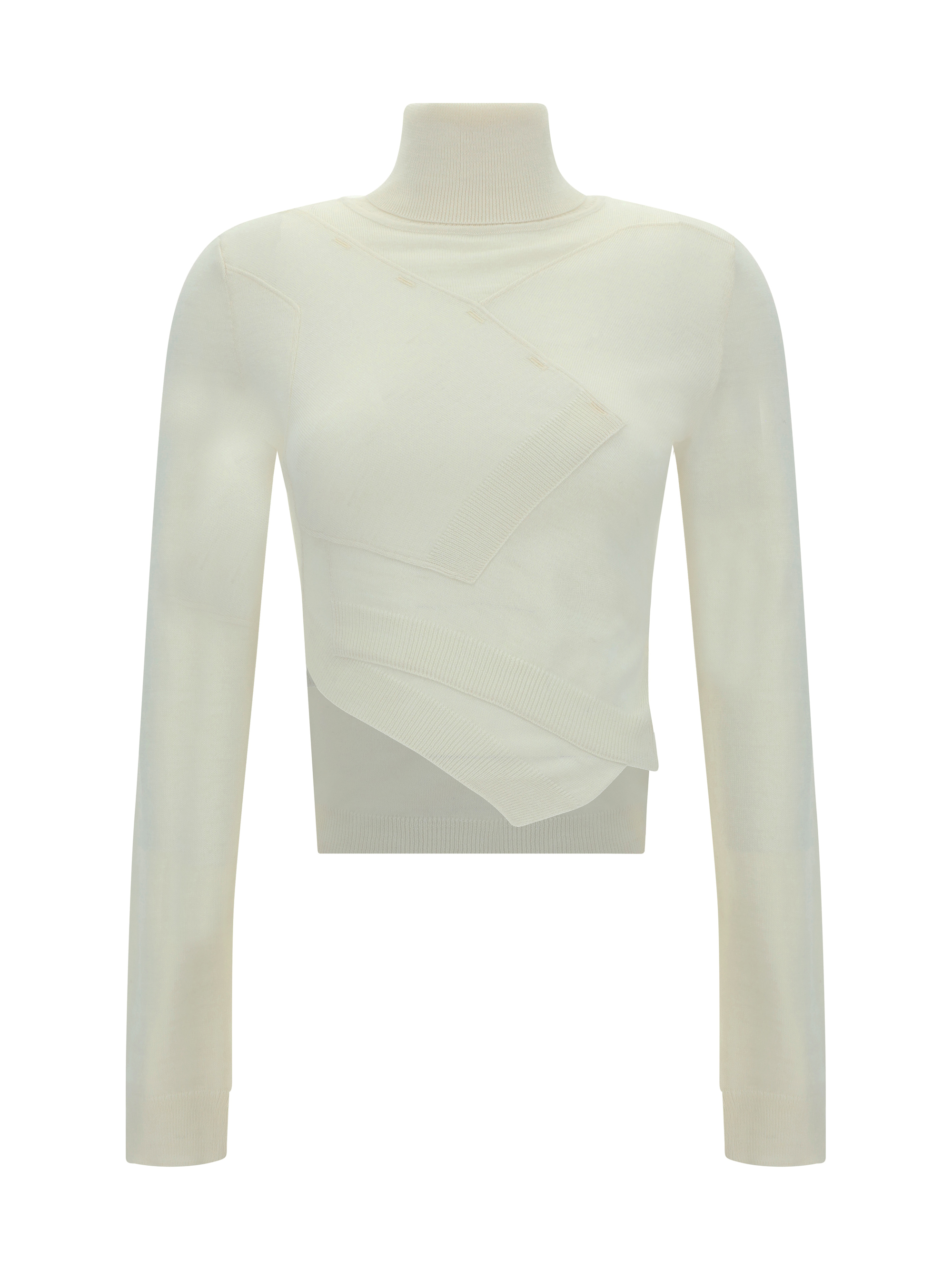 Shop Mm6 Maison Margiela Sweater In Off White