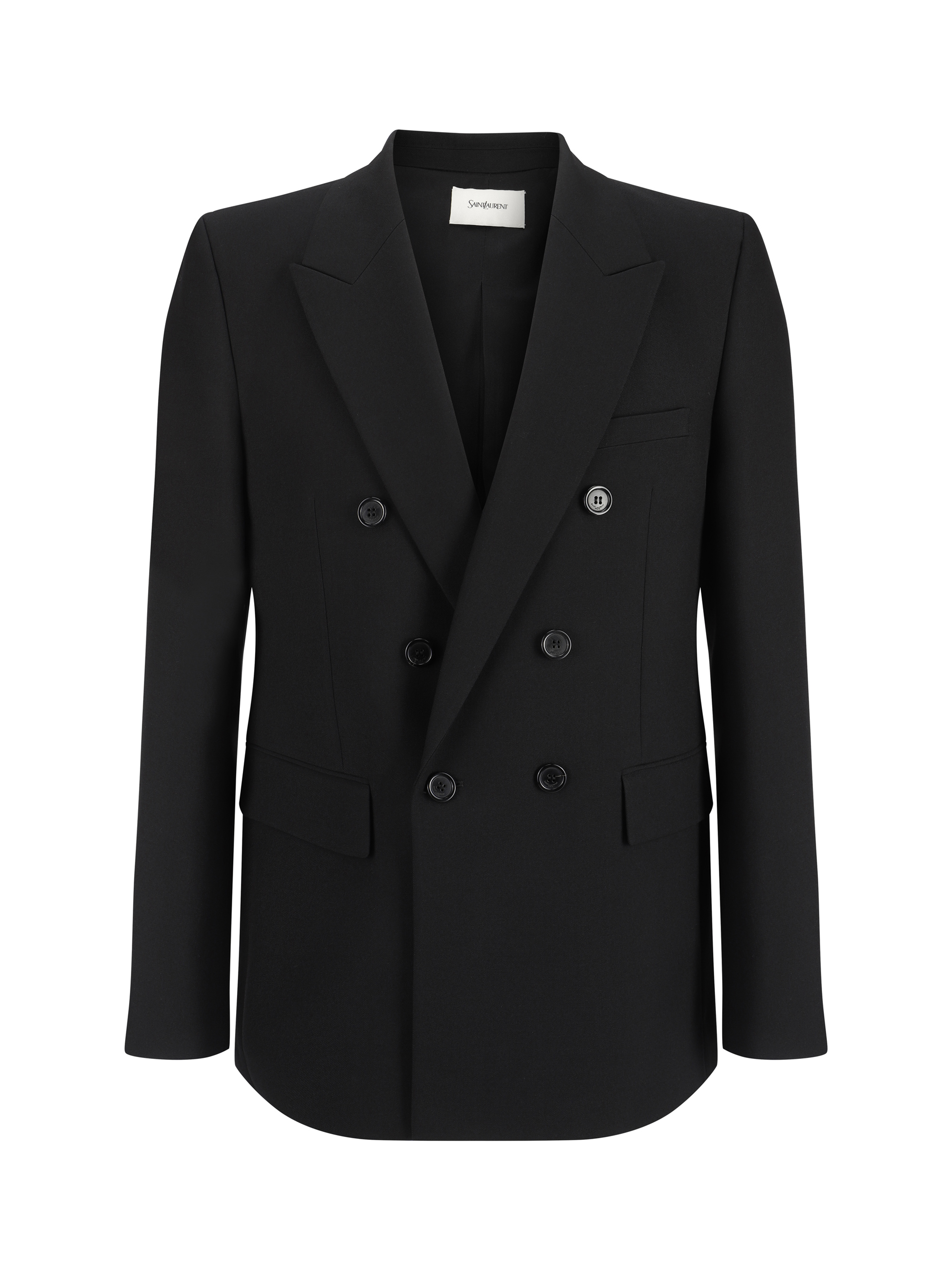 Shop Saint Laurent Blazer Jacket In Noir