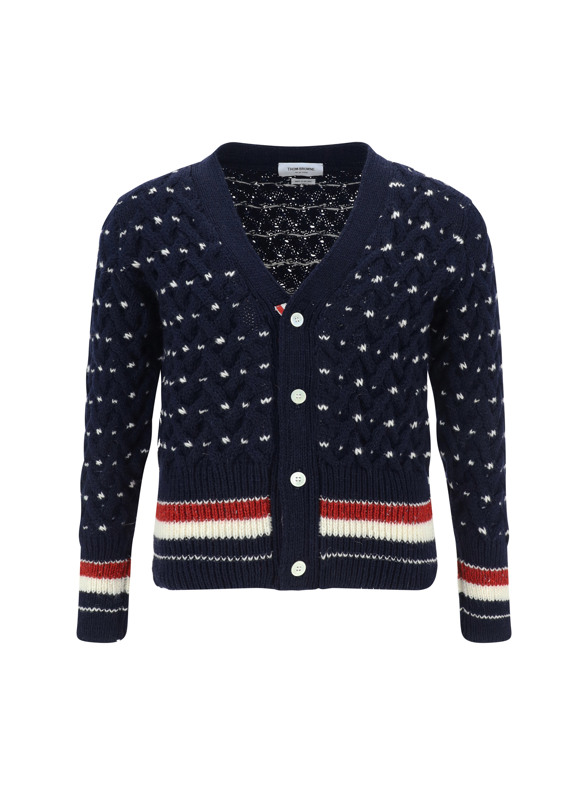 Shop Thom Browne Cardigan In Navy