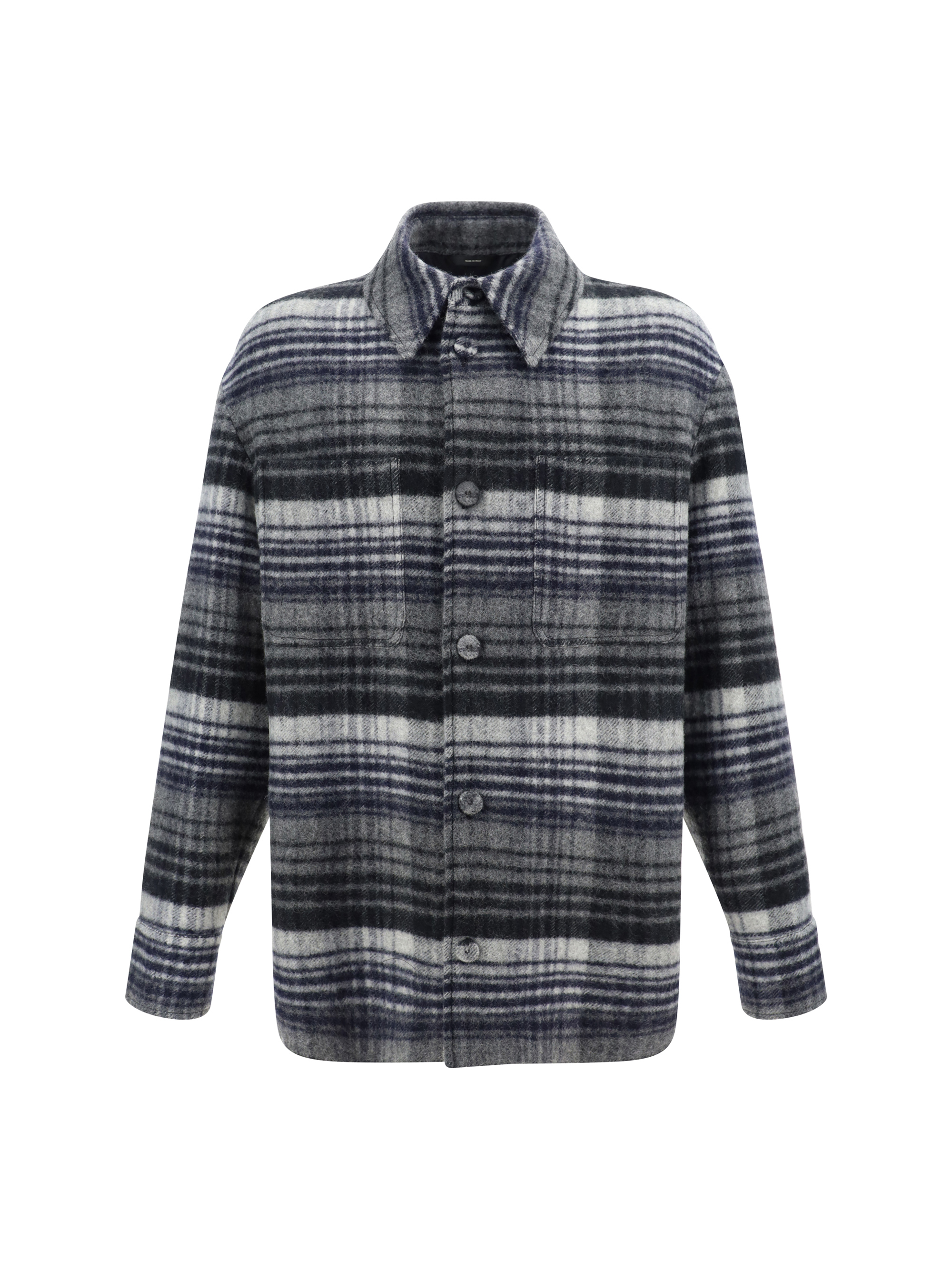 Shop Fendi Jacket In Flannel