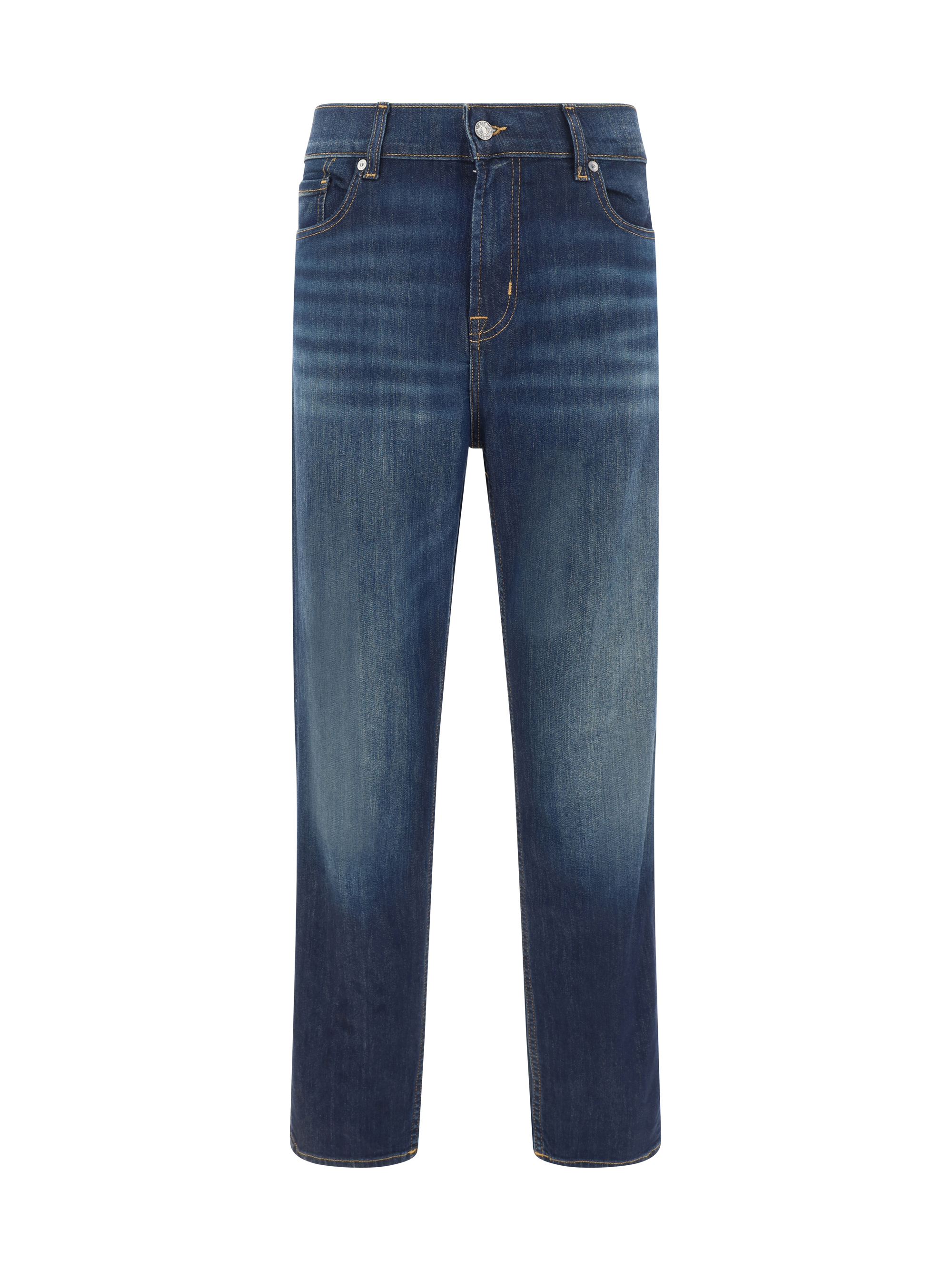 Shop 7for Slimmy Sirocco Jeans In Dark Blue