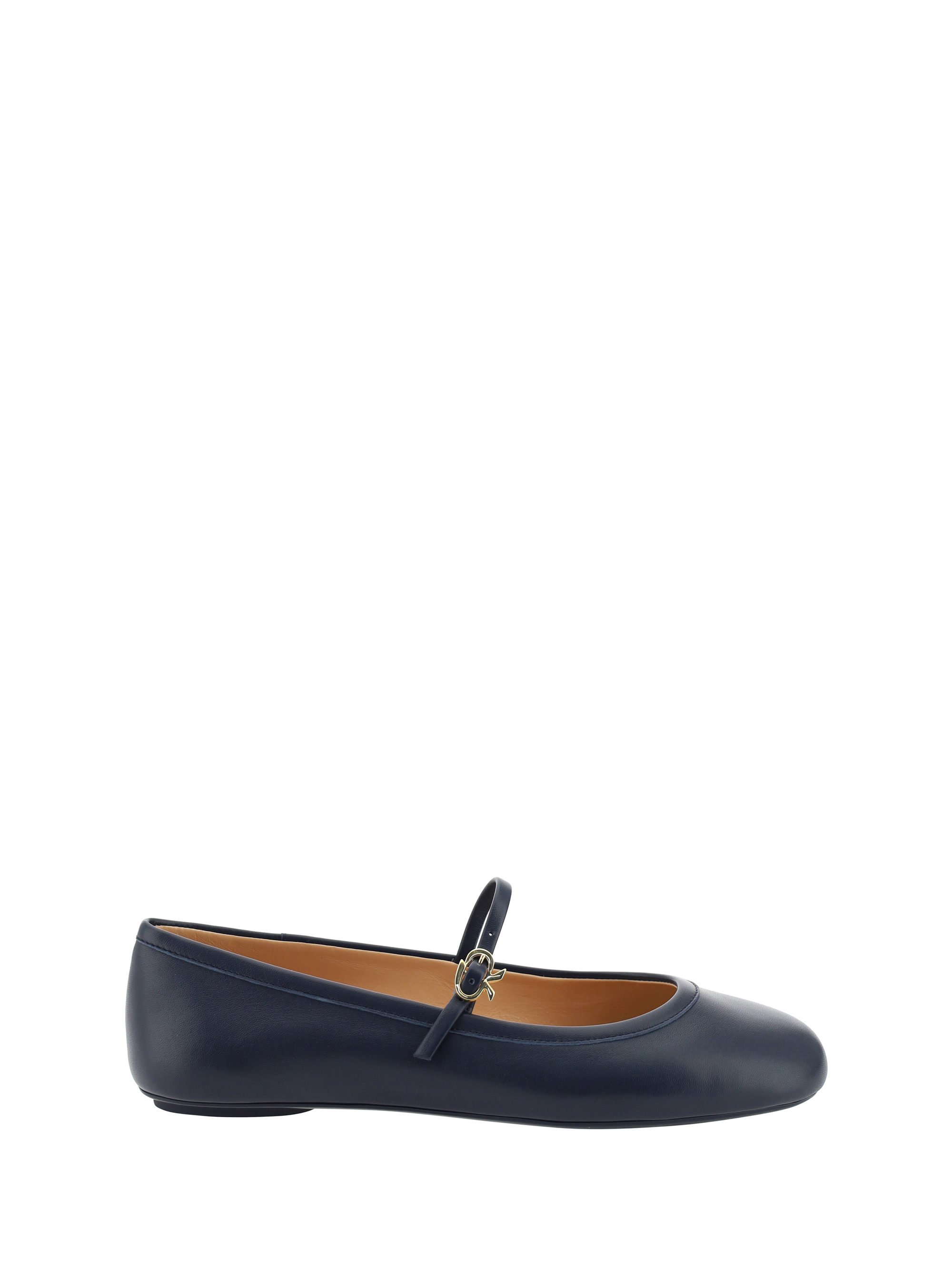 Shop Gianvito Rossi Carla Ballerinas In Denim