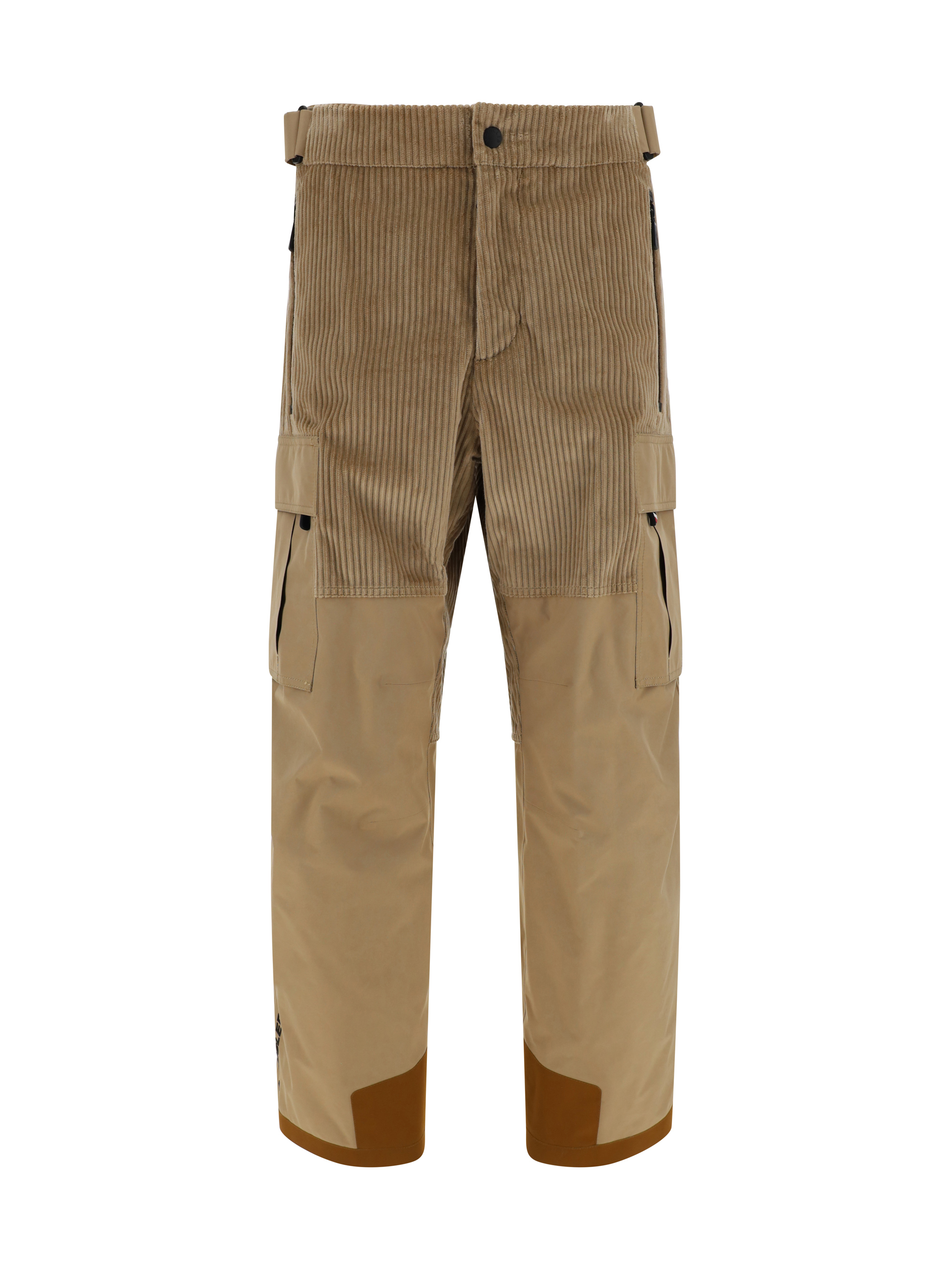 Shop Moncler Ski Pants In Medium Beige