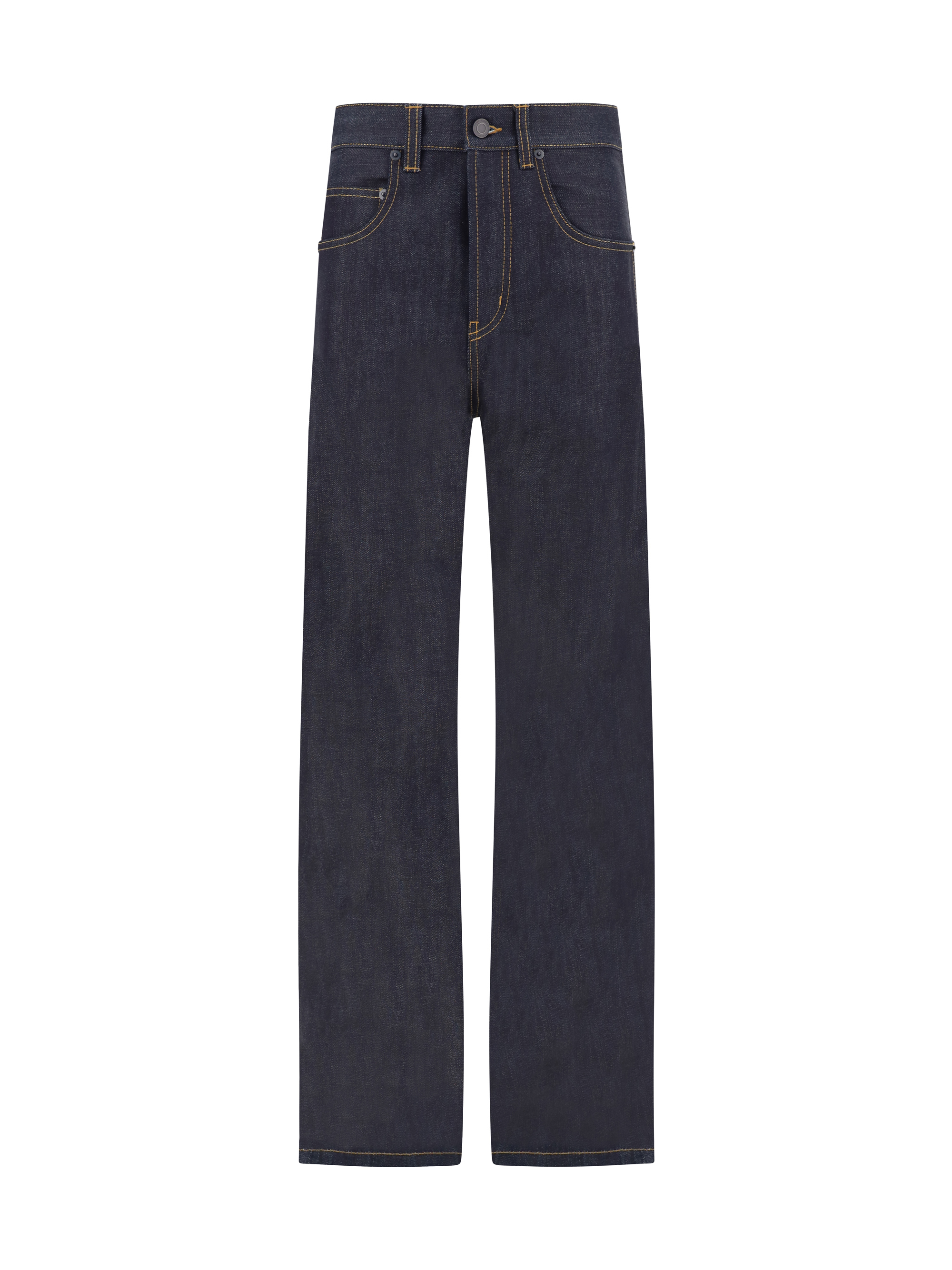 Shop Saint Laurent Jeans In Indigo Raw