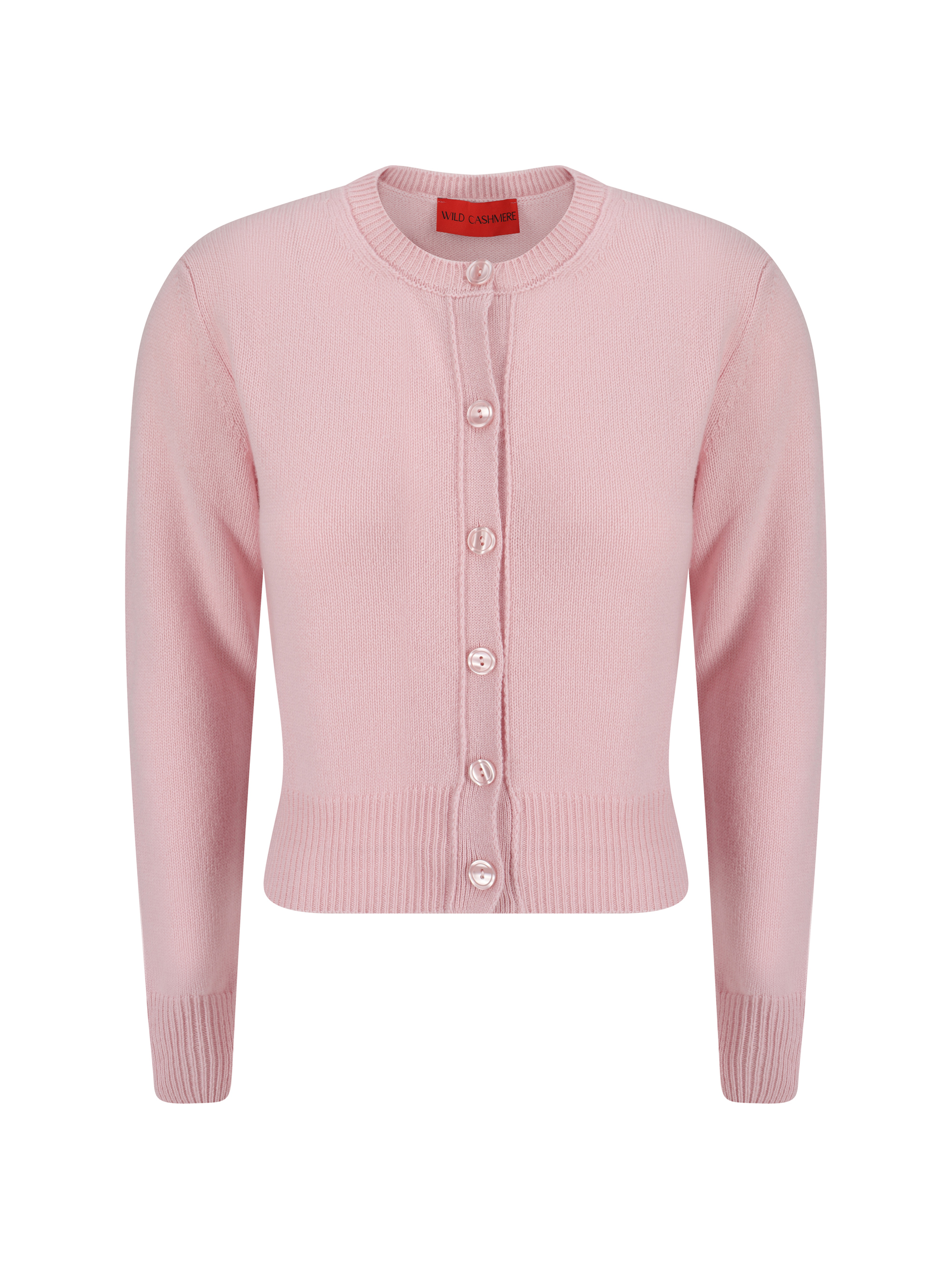 Shop Wild Cashmere Sandra Cardigan In Rosa