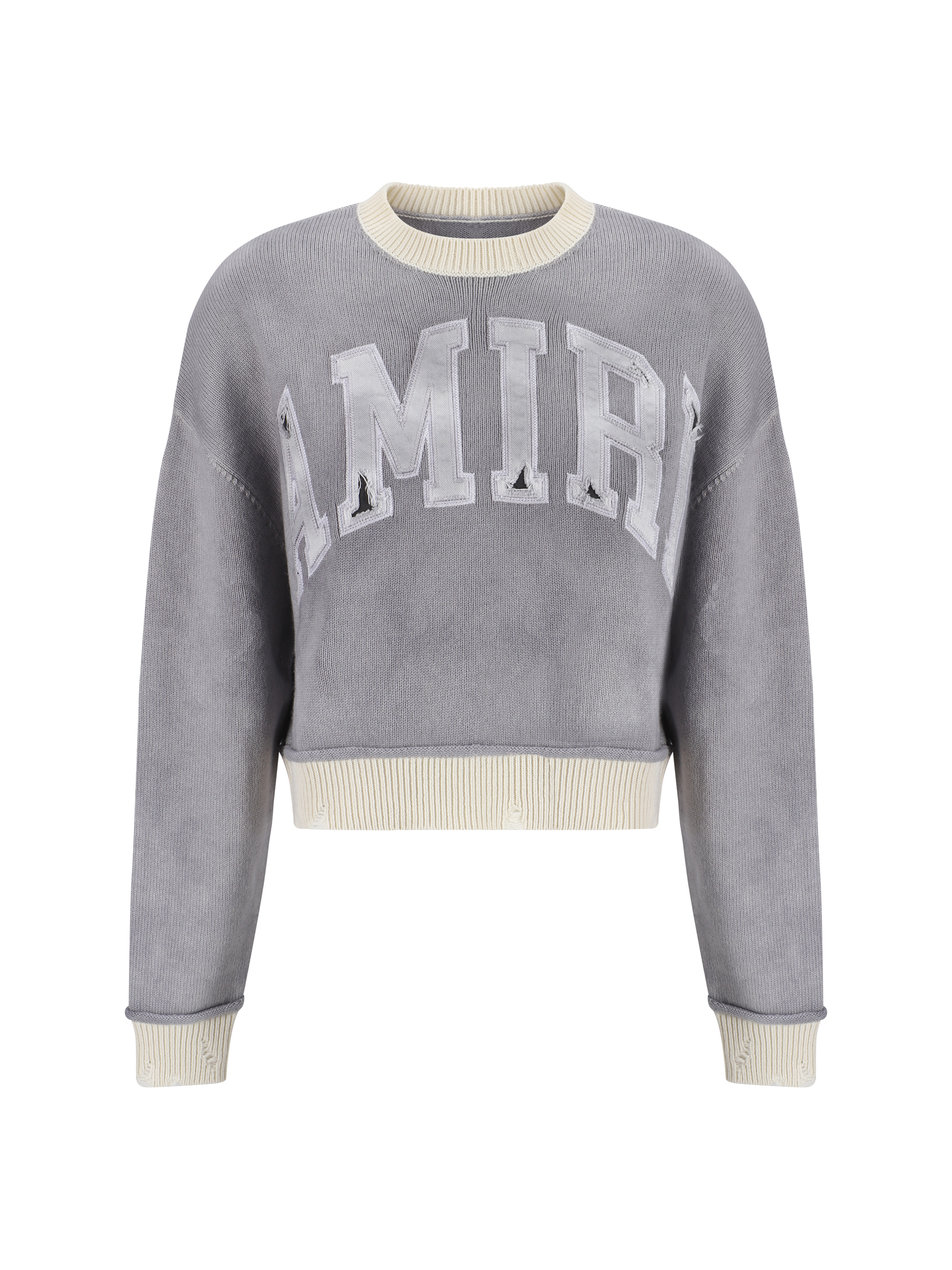 Shop Amiri Sweater In Grey