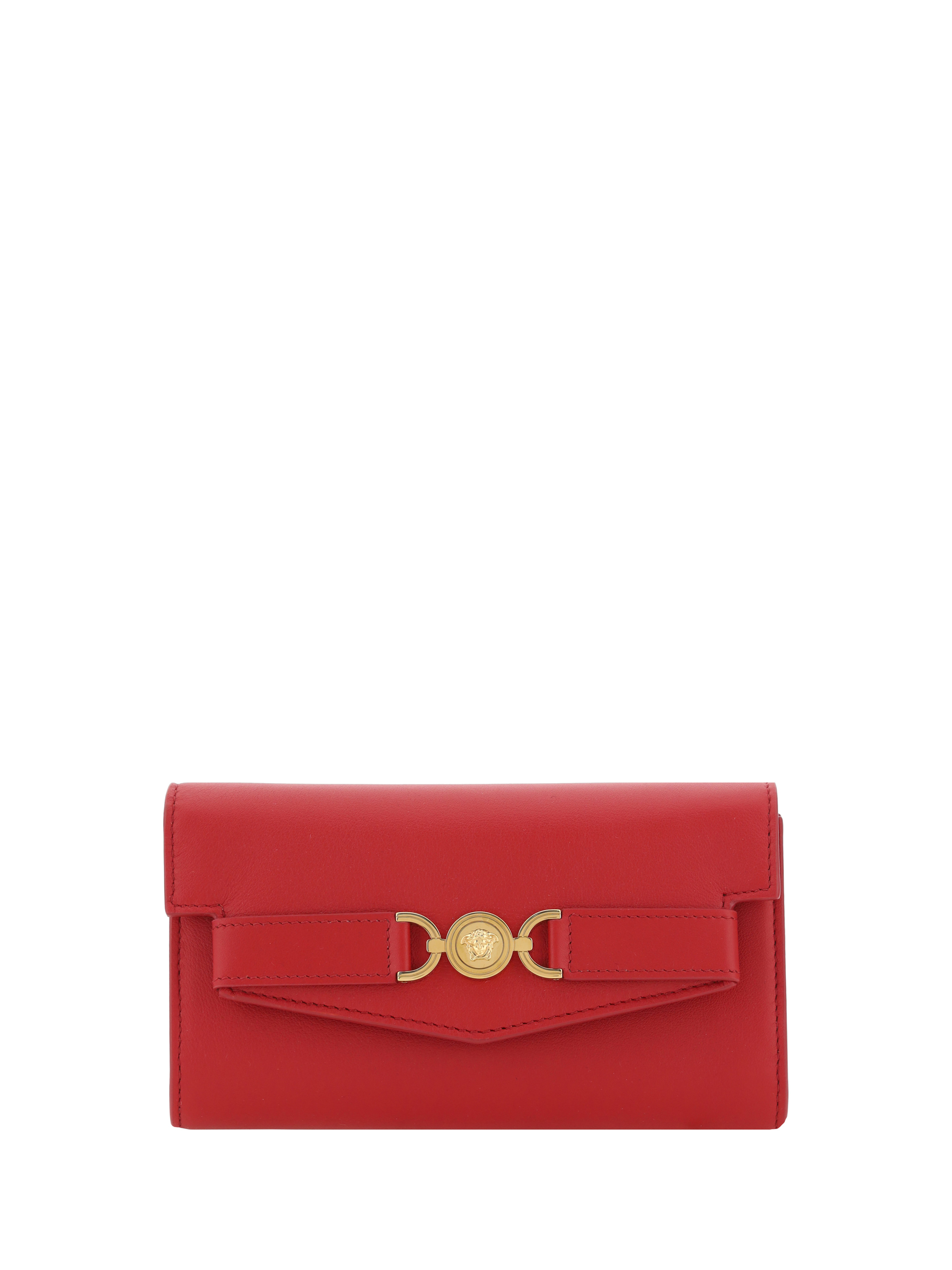 Shop Versace Shoulder Bag In Lipstick Red- Gold