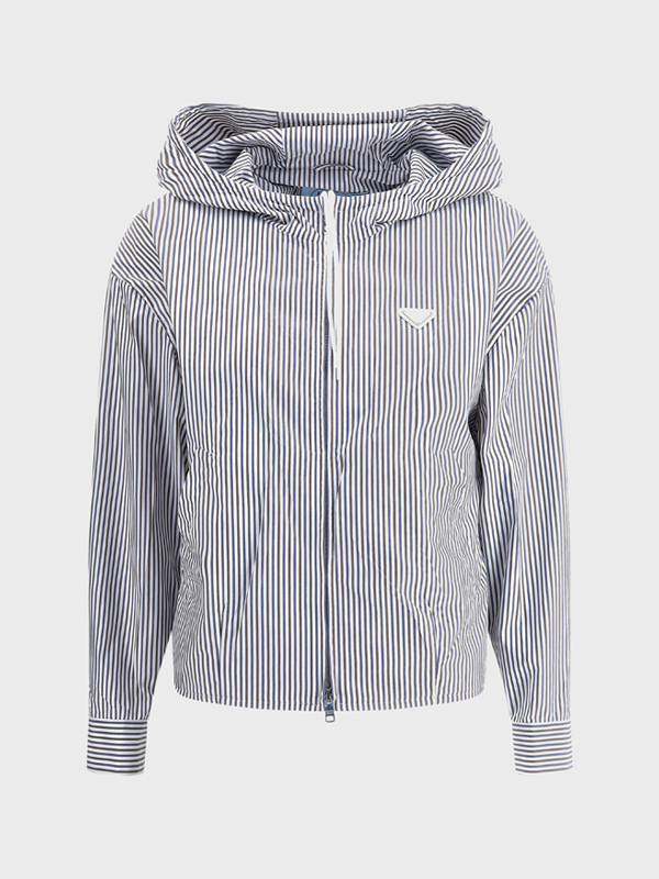 Striped hooded Jacket 