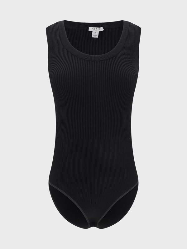 Ribbed design Bodysuit