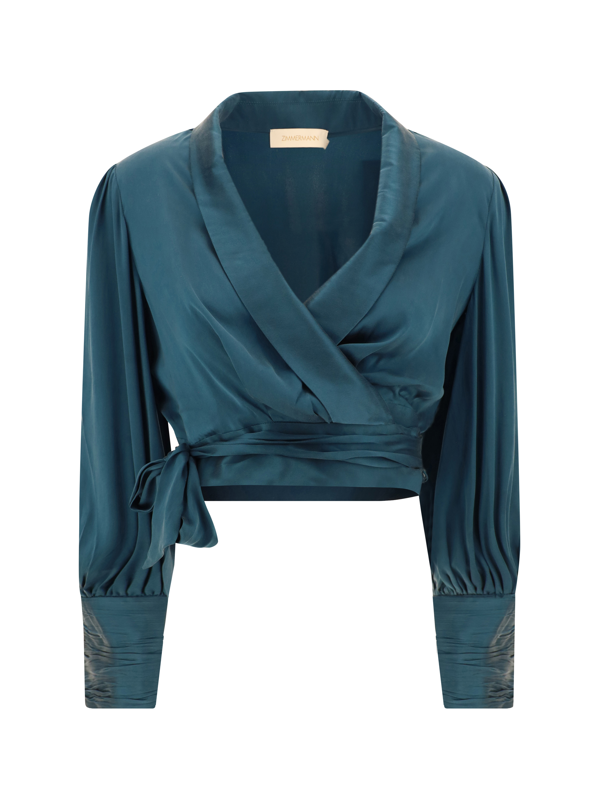 Shop Zimmermann Blouse In Teal