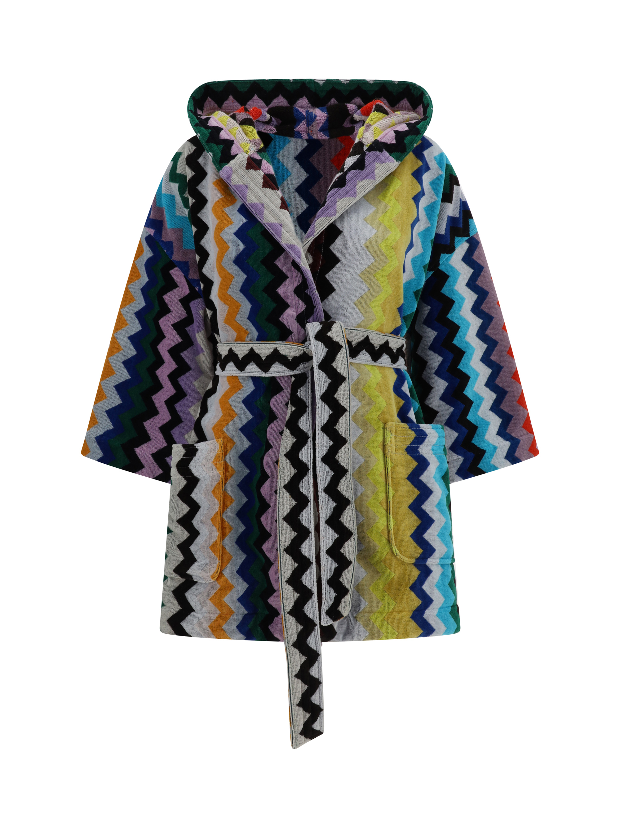 Carlie Hooded Bathrobe Multicoloured | Missoni