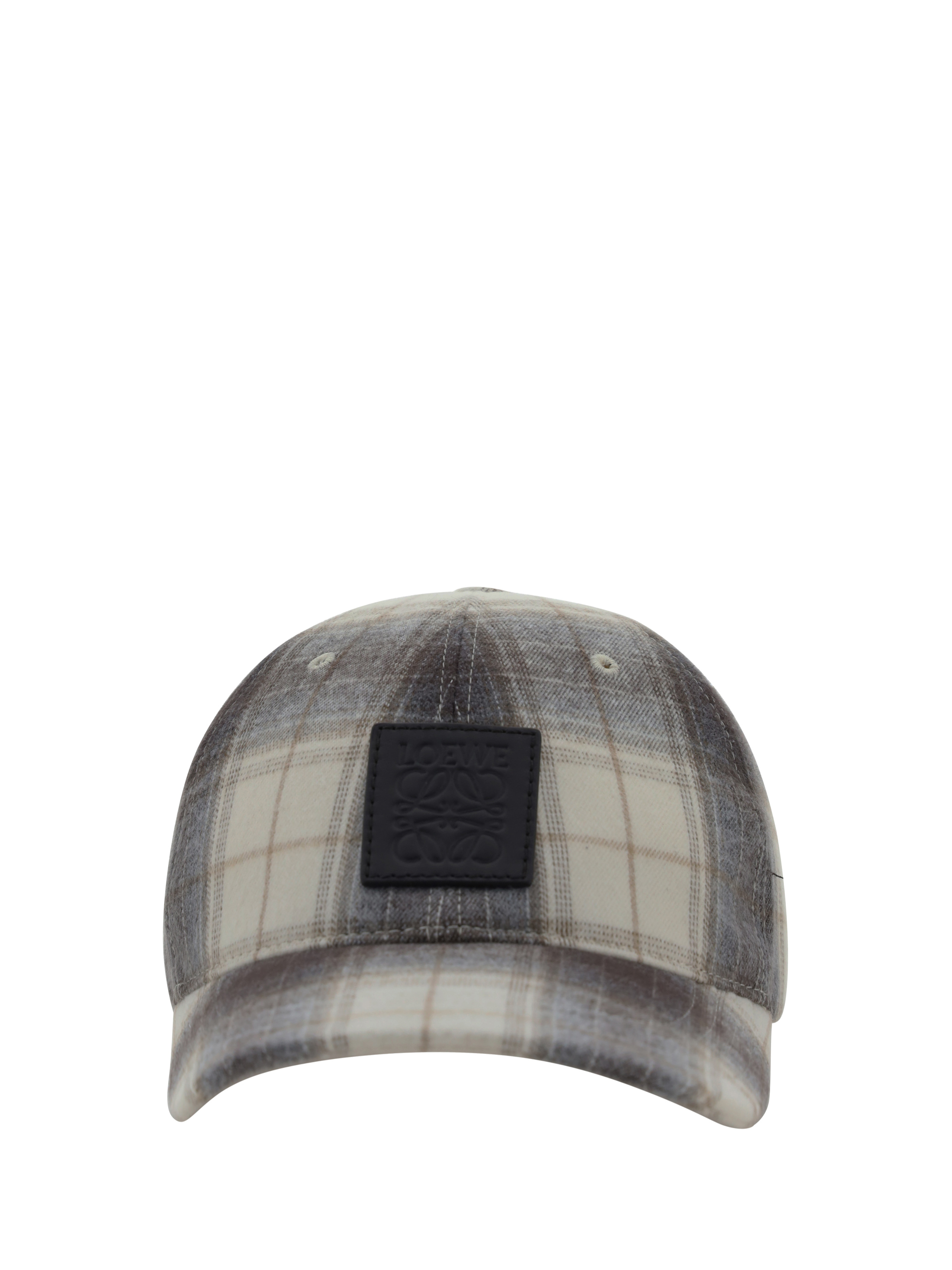 Shop Loewe Baseball Hat In Brown/ecru