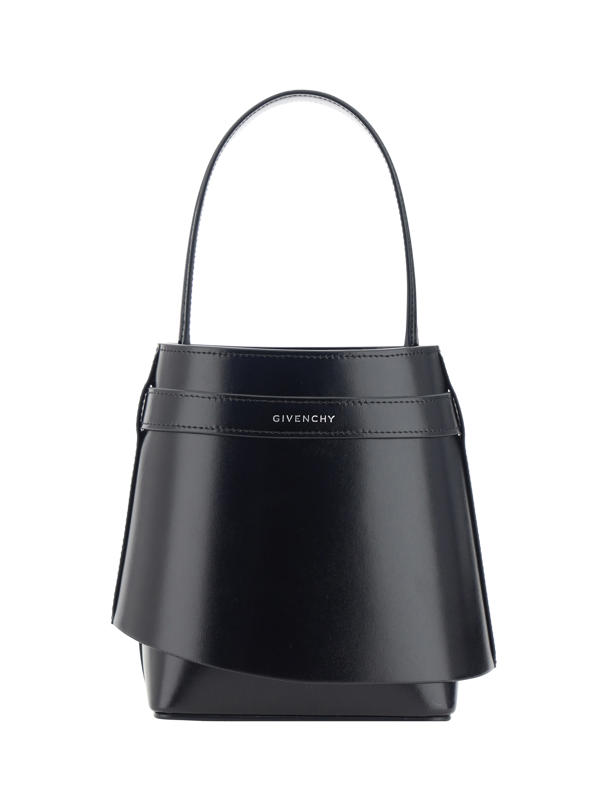 Shop Givenchy Shark Lock Bucket Bag In Black