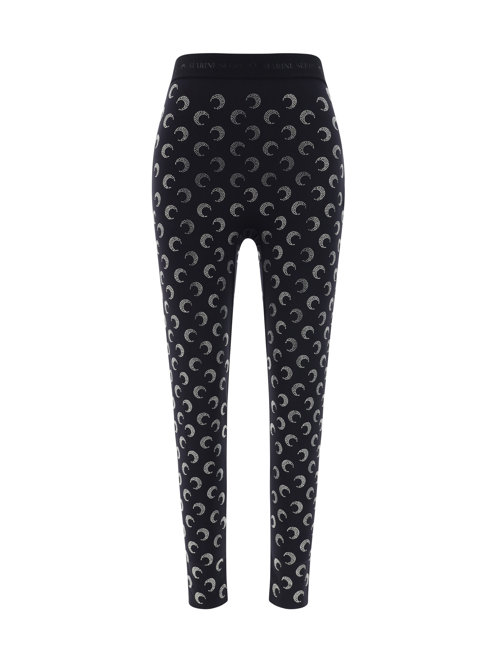 Shop Marine Serre Leggings In Black Strass