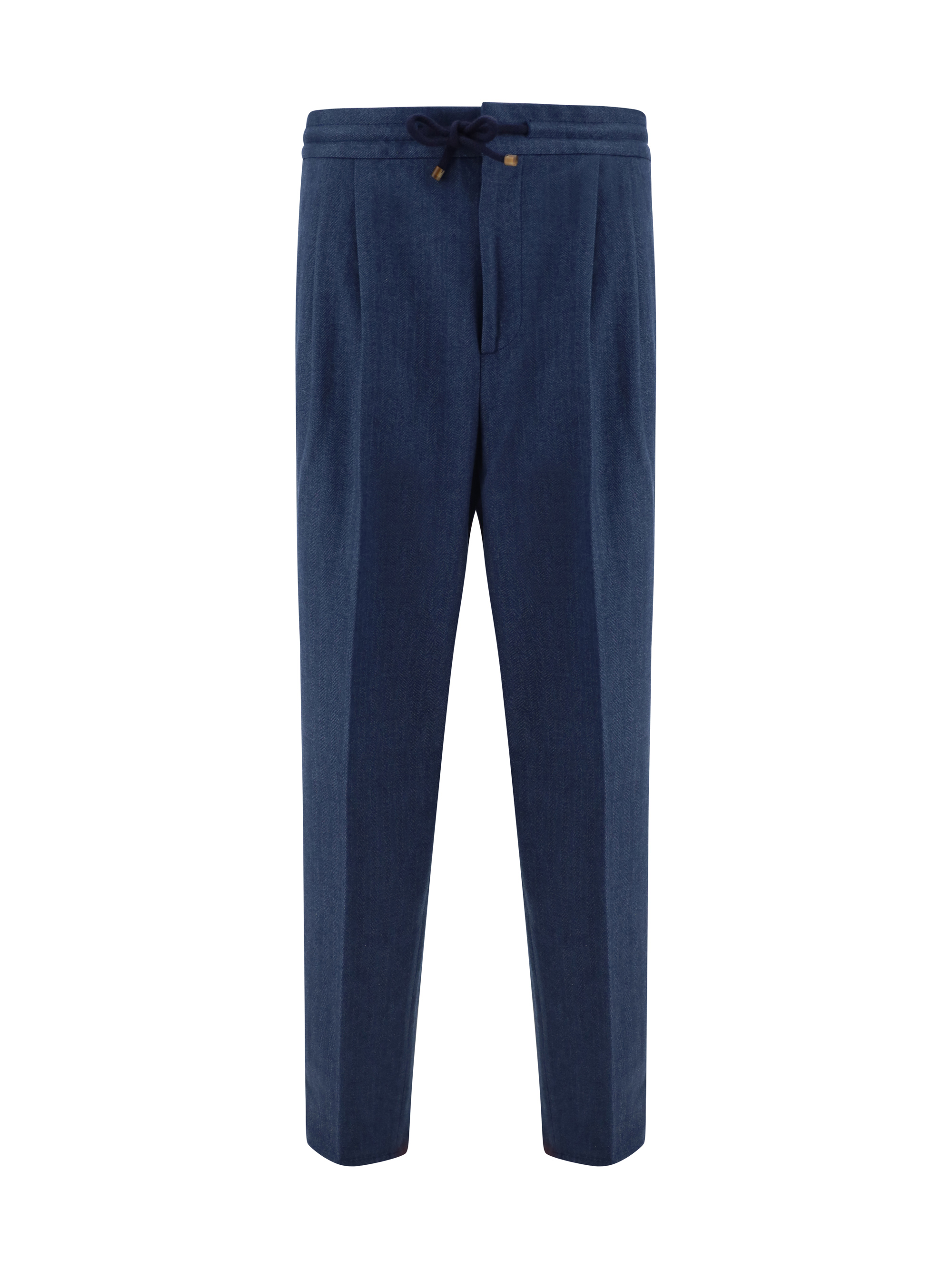 Shop Brunello Cucinelli Pants In Blu Colorato